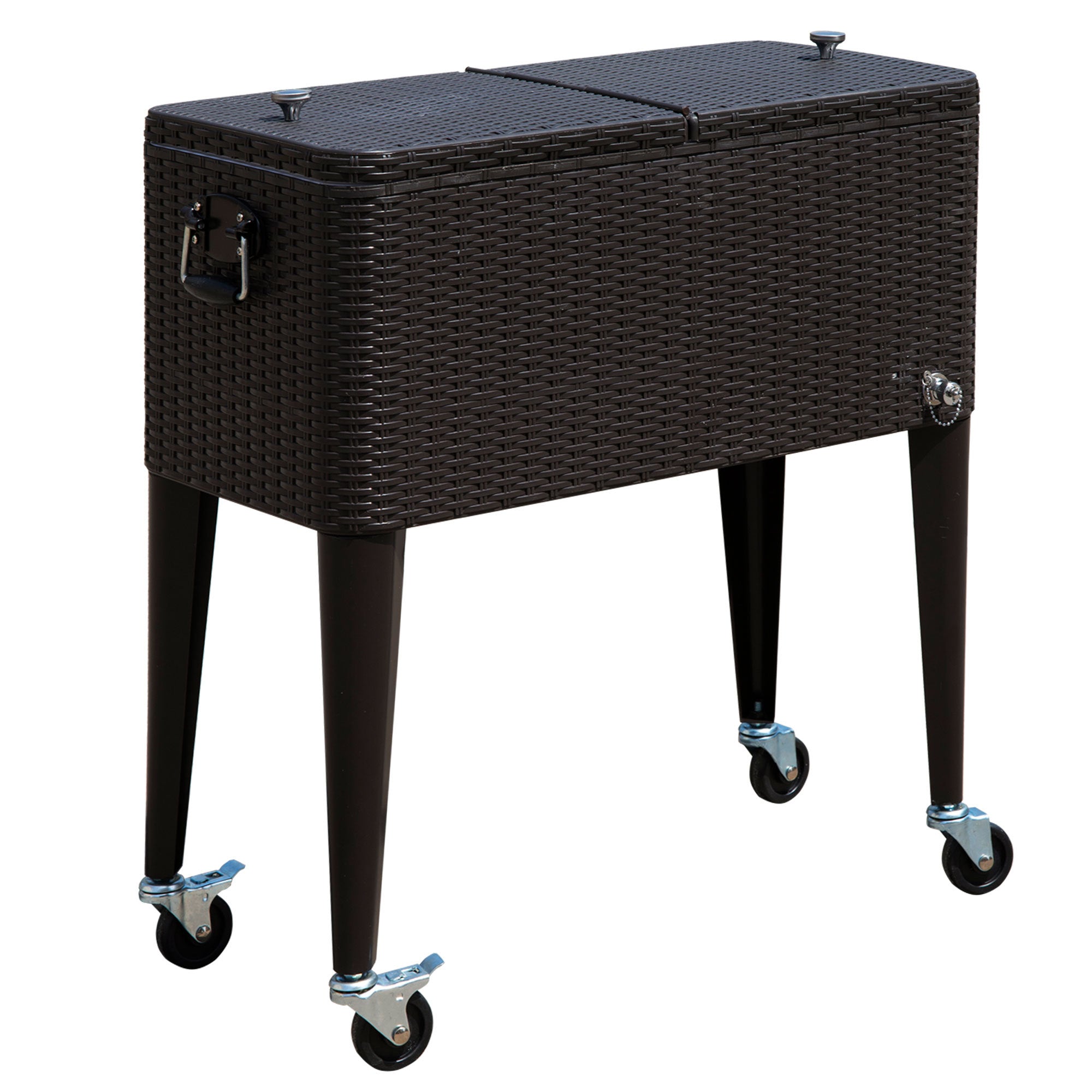 Outsunny 80QT Rolling Cooler: Party Ice Chest