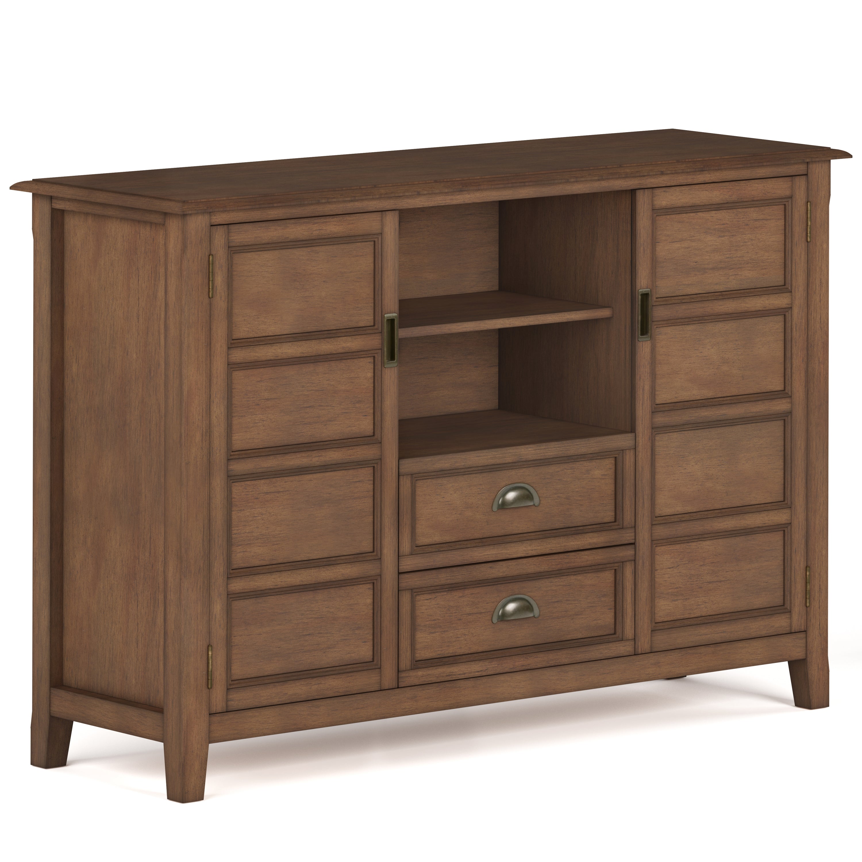 Burlington Tall TV Stand - Rustic Brown Media Console