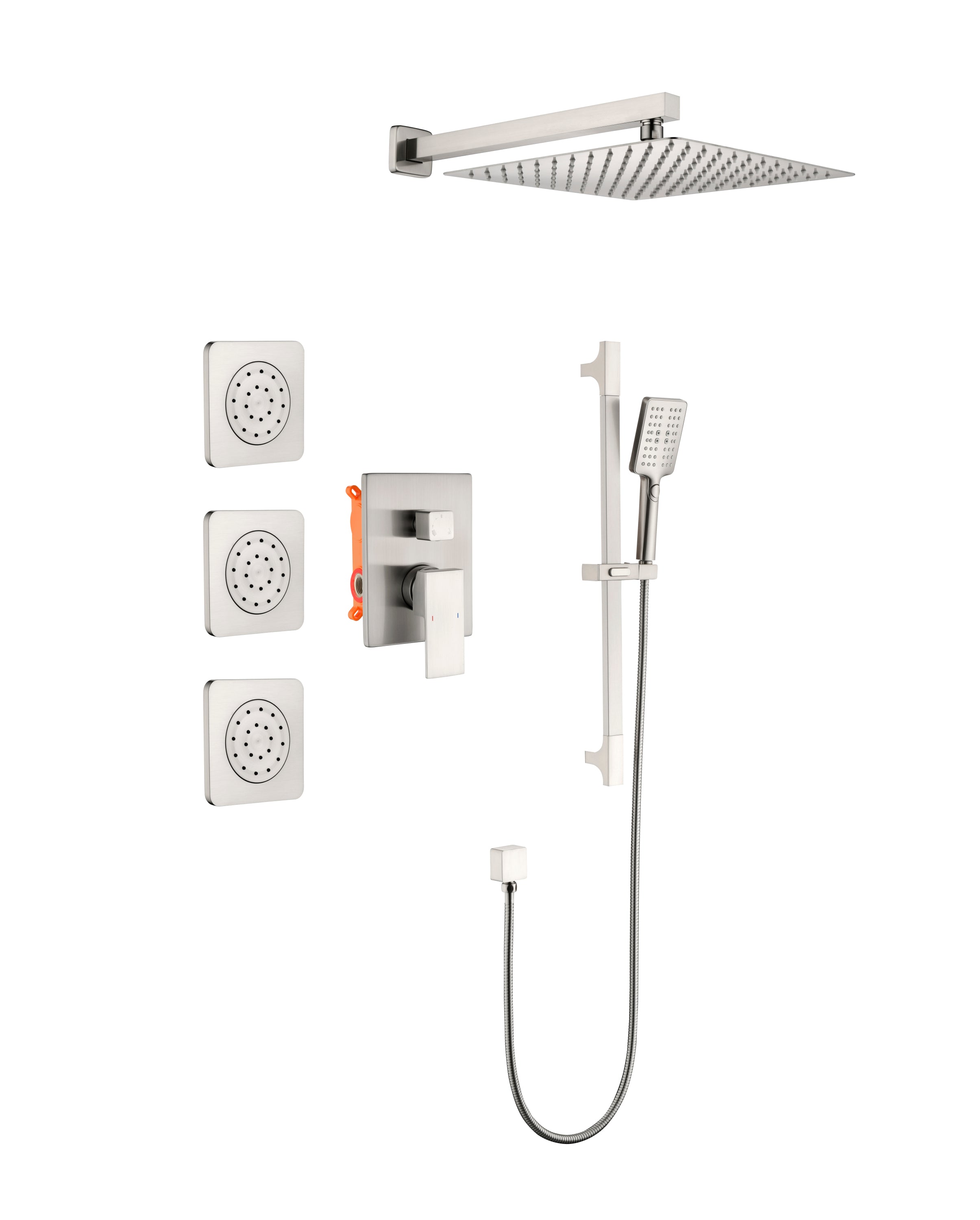 Luxury Shower System: Full Body Spray & Hand Shower