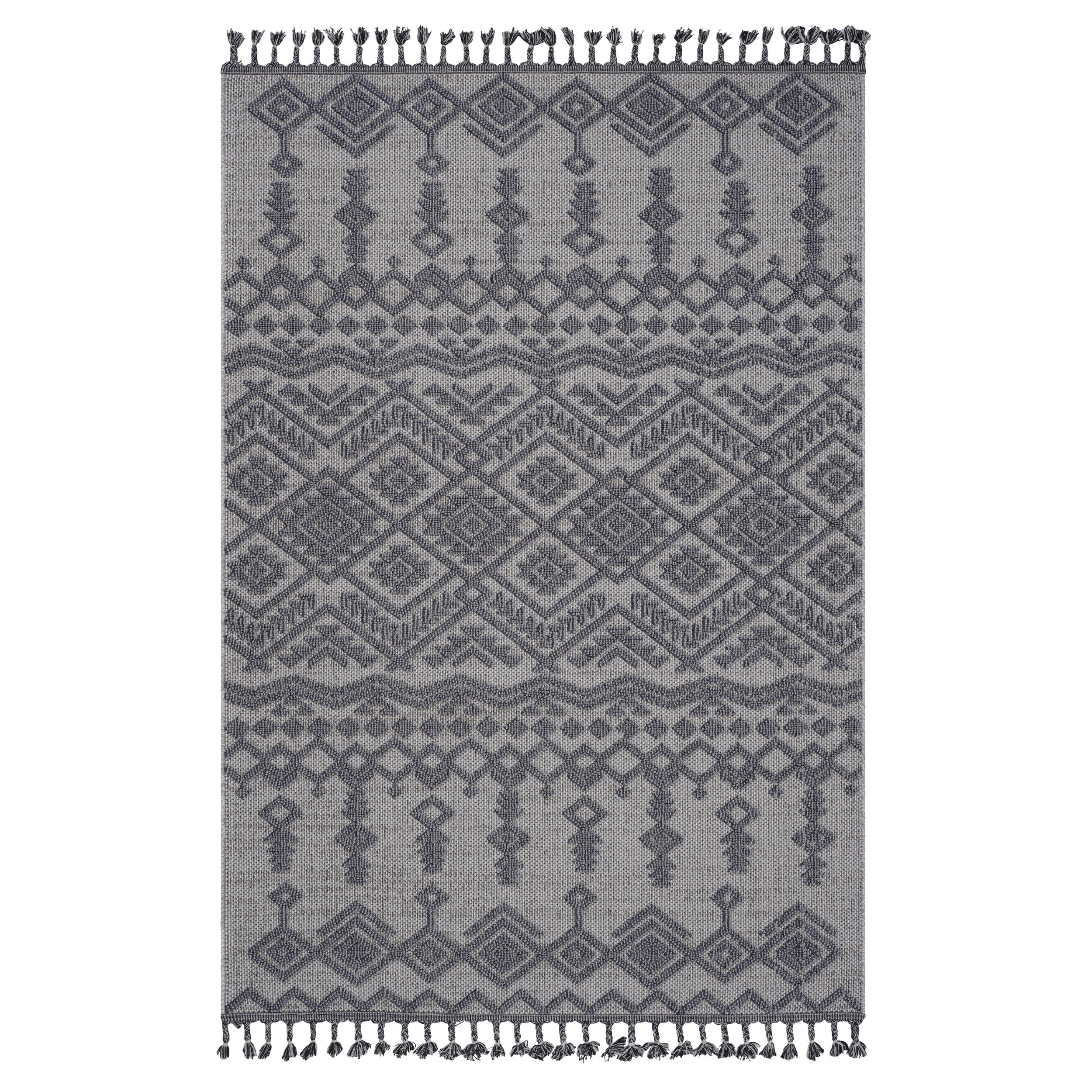 4x6 White/Gray Area Rug: Indoor/Outdoor