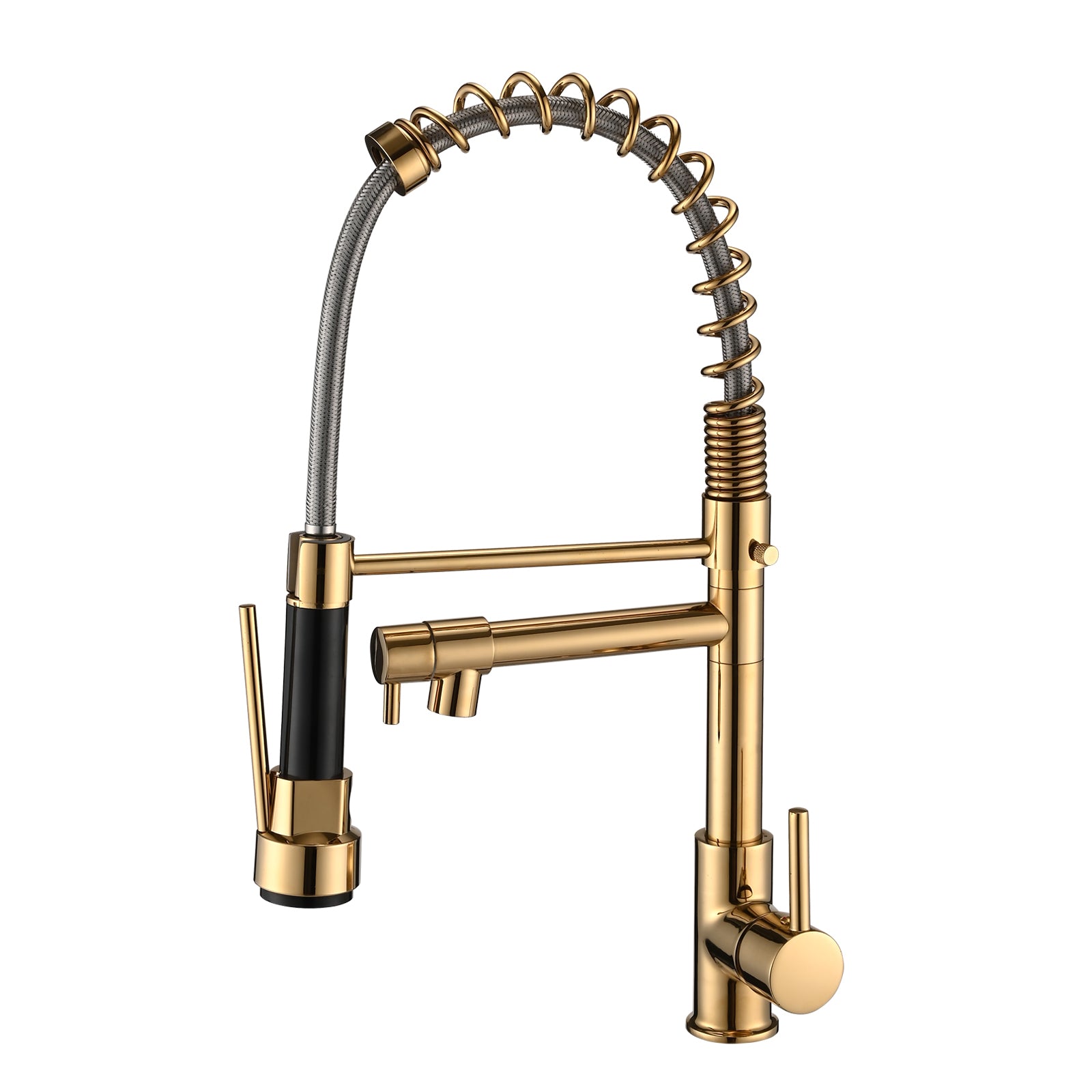 Modern Single Handle Pull-Down Kitchen Faucet
