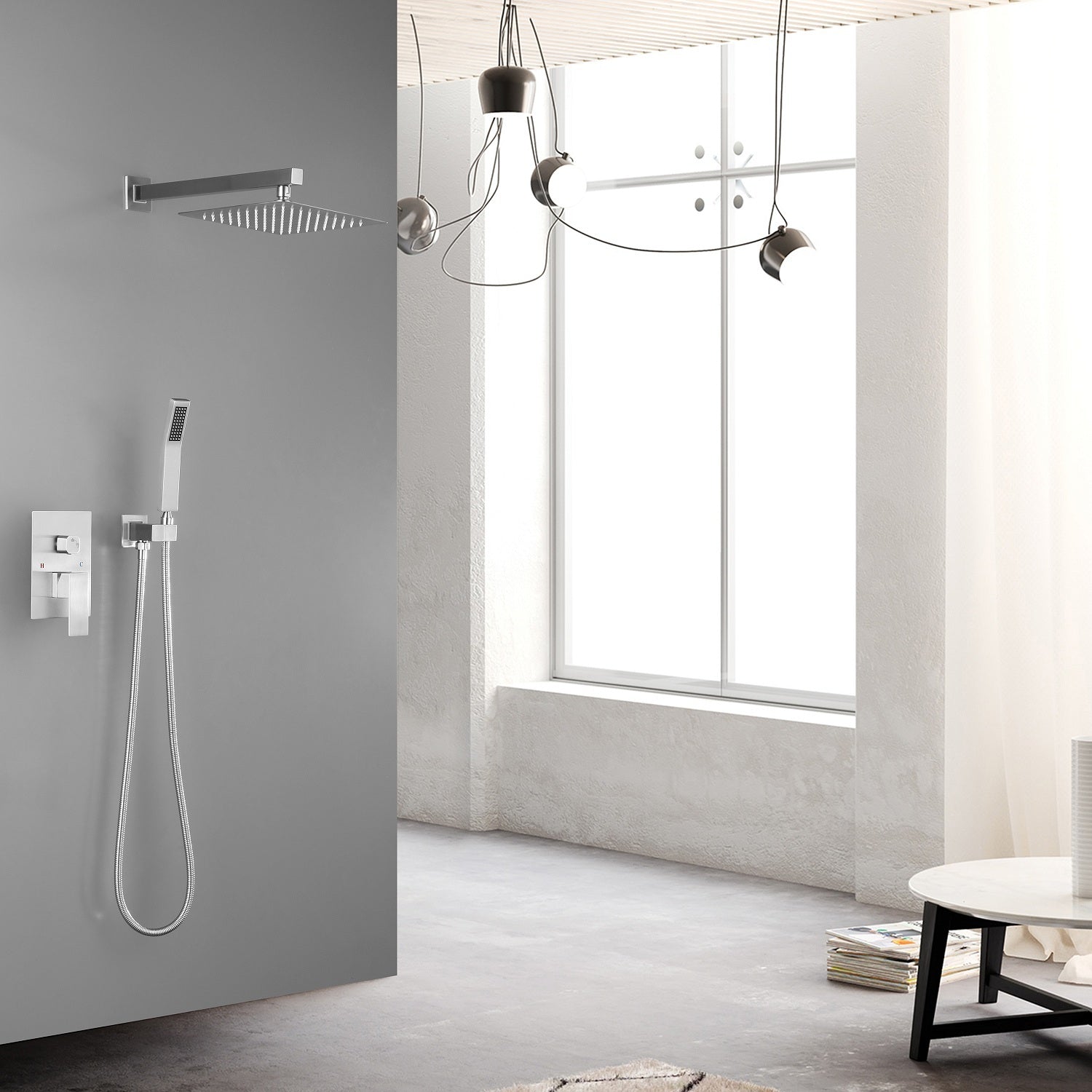 Luxury 10" Rain Shower Head Combo Set