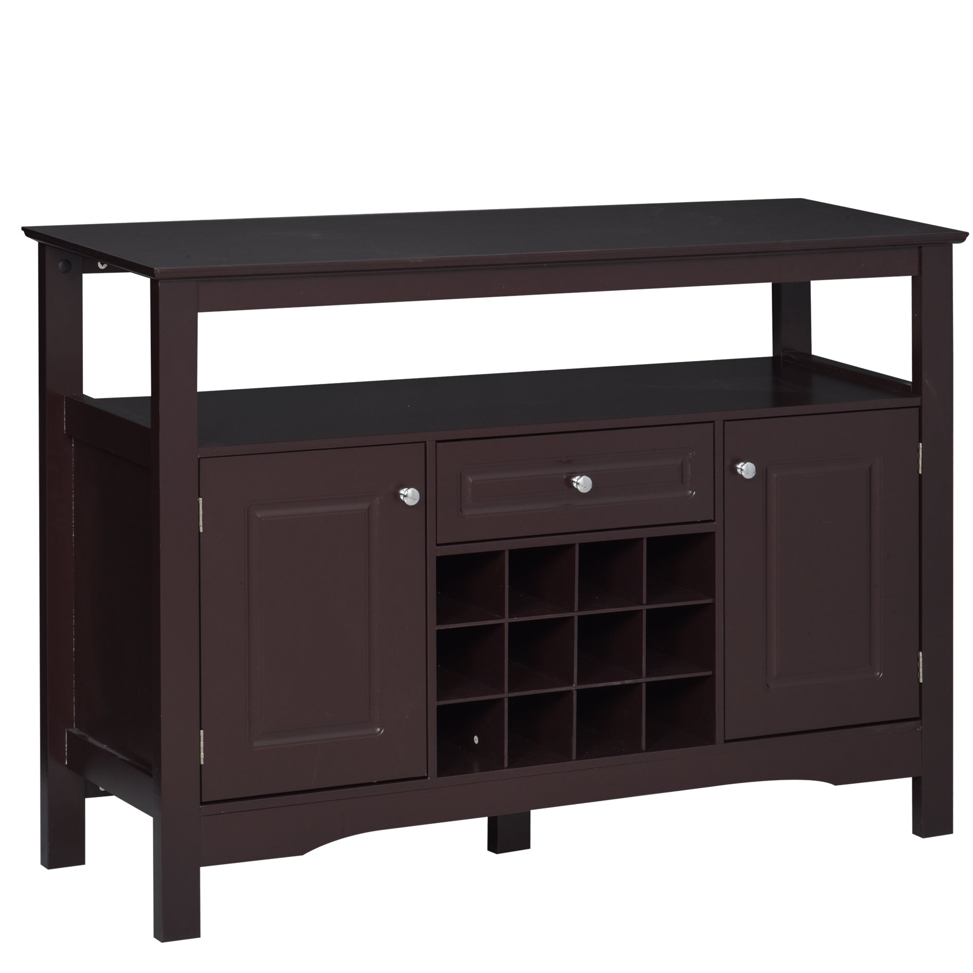 Coffee Bar Cabinet w/ Wine Rack, Espresso