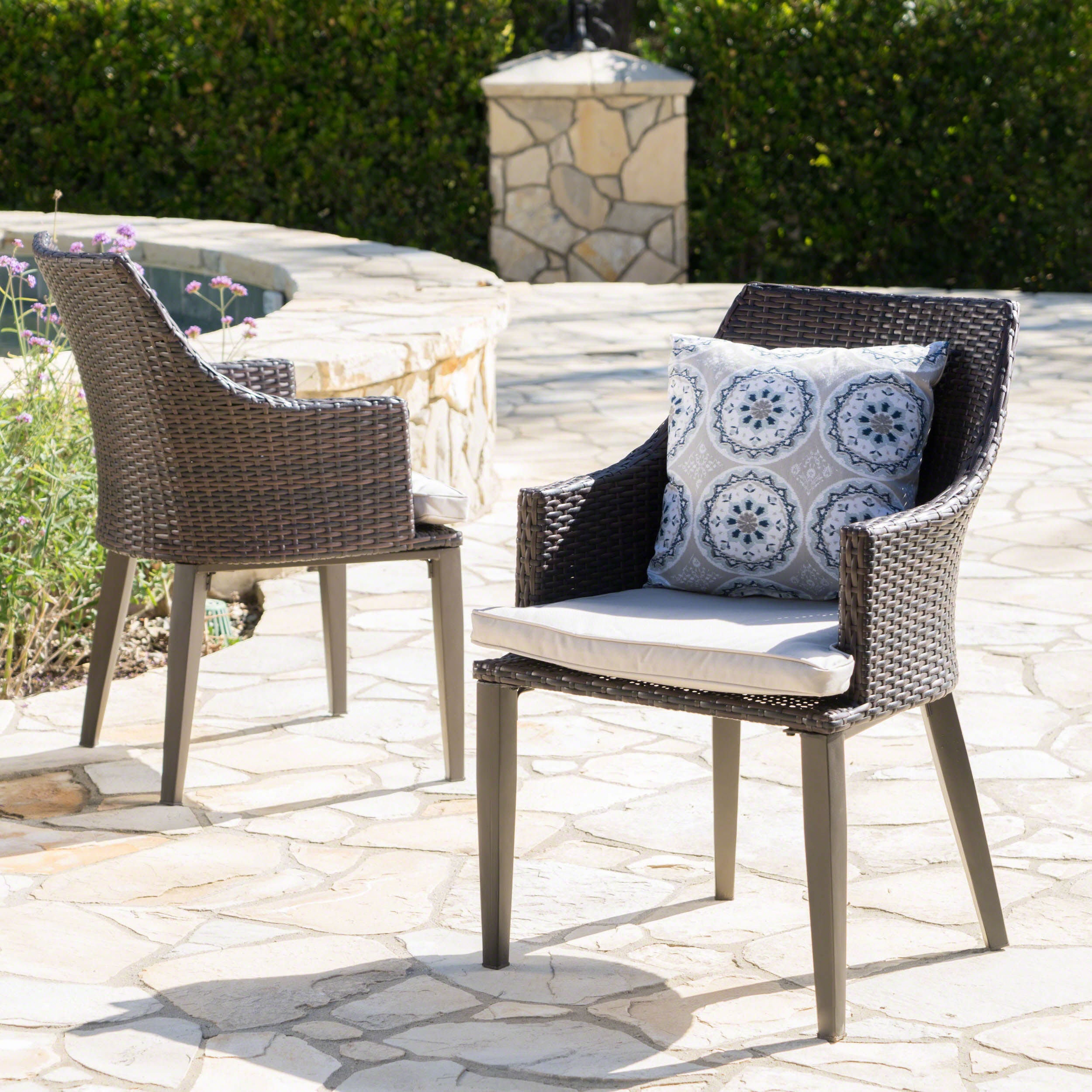 Hillhurst Patio Chairs (Brown, 2-Pack)