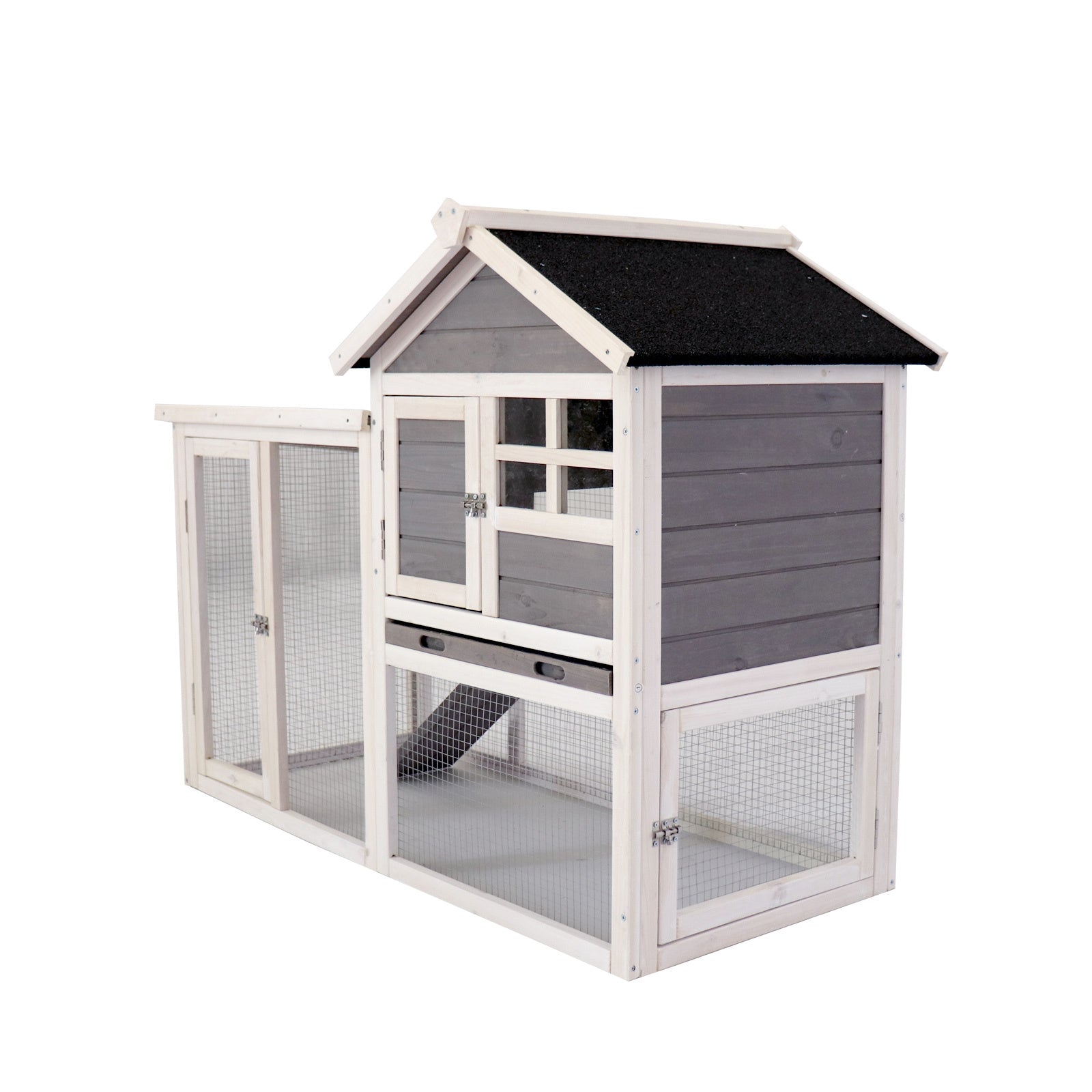 Deluxe Wooden Chicken Coop & Rabbit Hutch