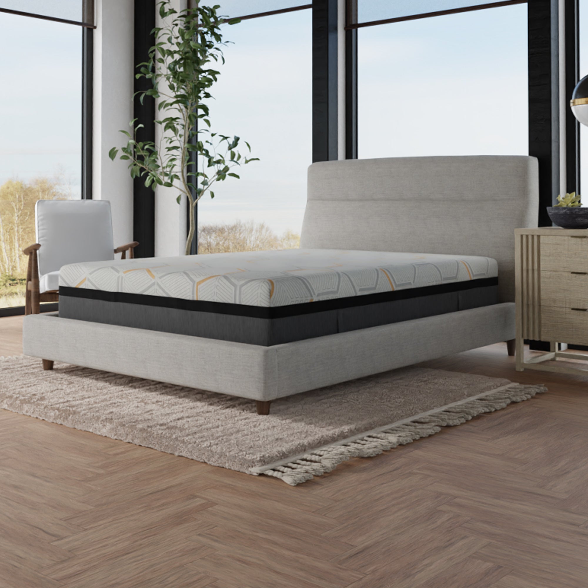 Cooling Hybrid Copper Gel Memory Foam Mattress Twin XL