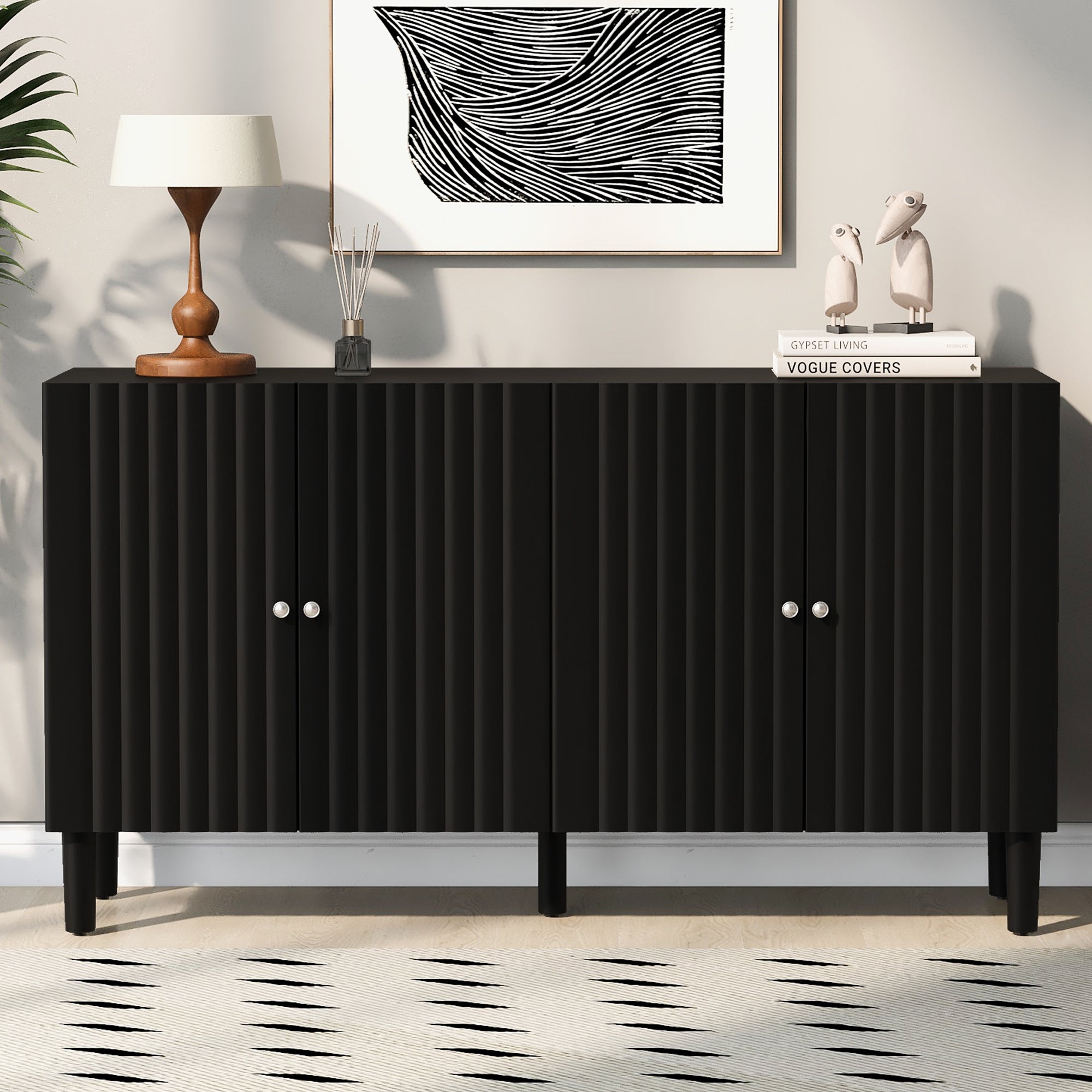Elegant Four-Door Sideboard: U_STYLE