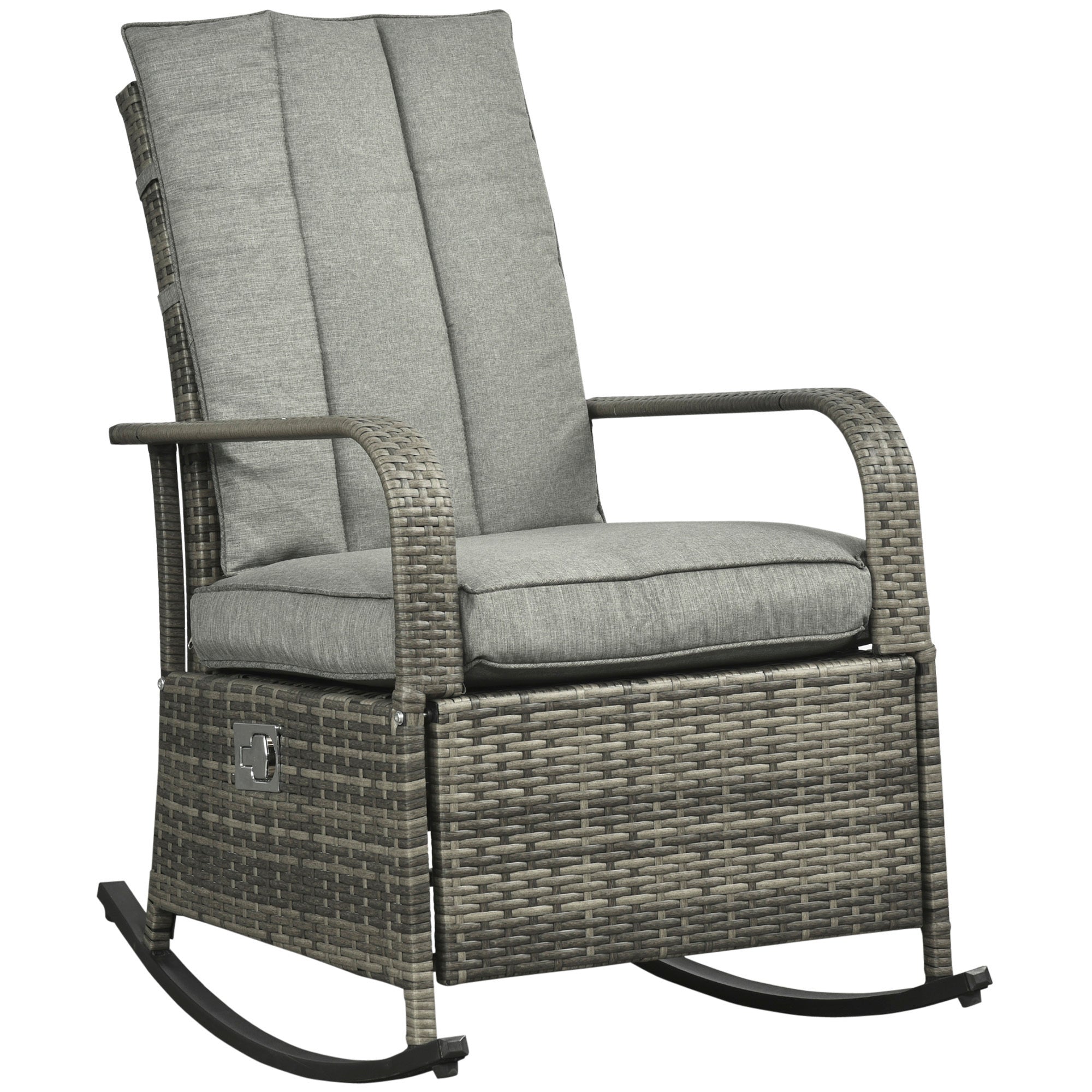 Outsunny Rattan Rocking Chair: Relax in Style
