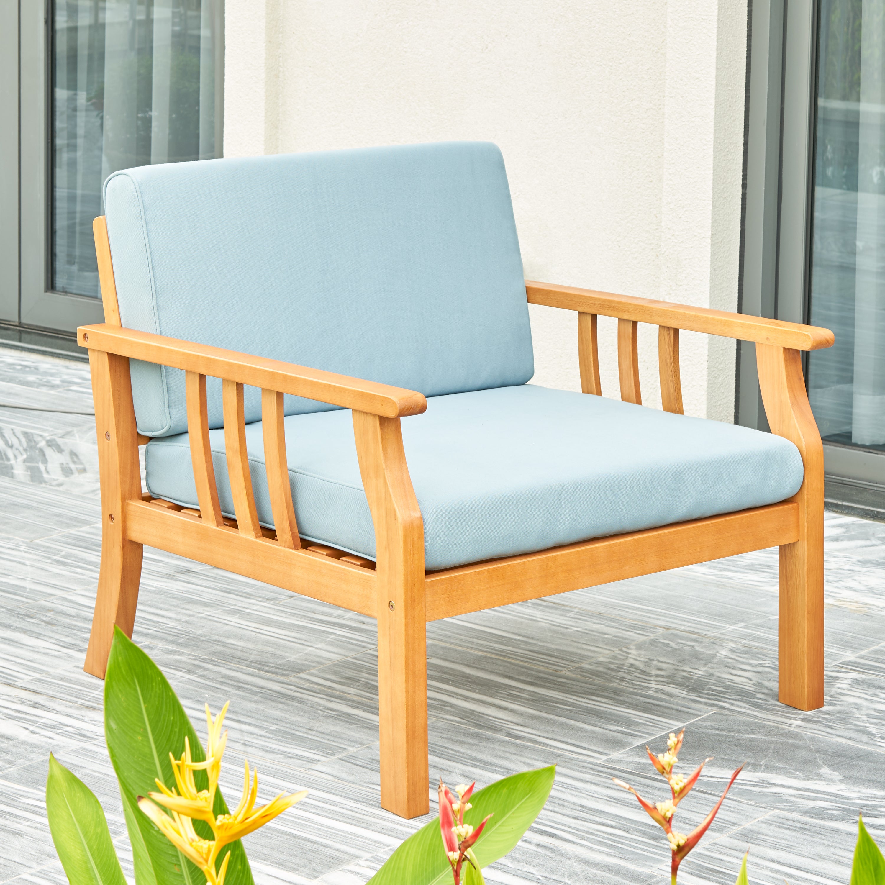 Kapalua Eucalyptus Outdoor Sofa w/ Cushion
