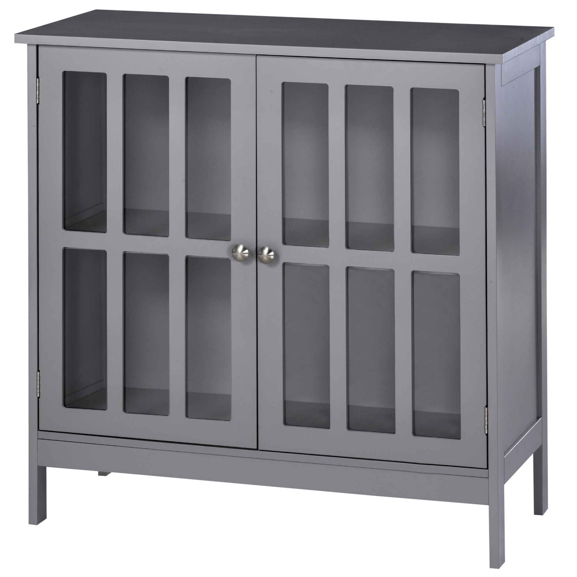 Kleankin Sideboard Buffet Cabinet, Gray