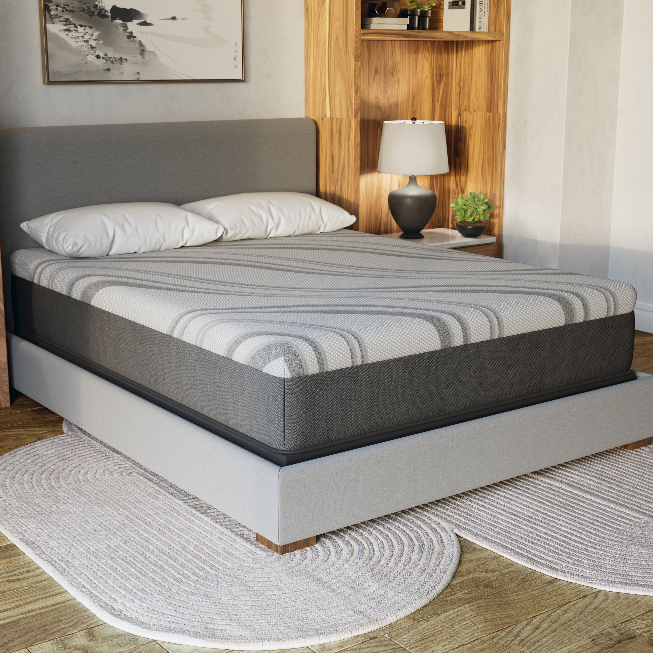 Cooling Queen Mattress: Diamond Pro Gel Memory Foam