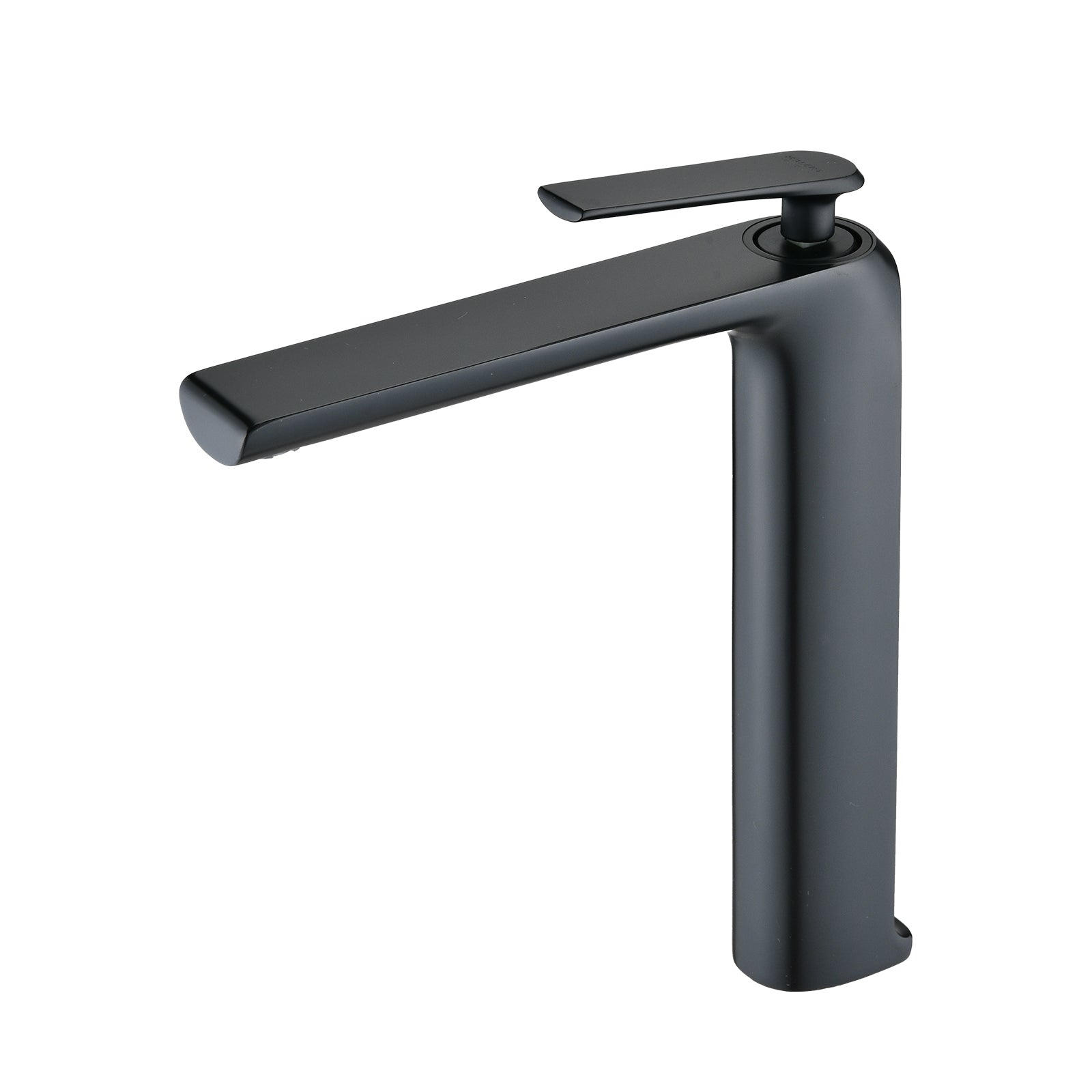 Matte Black Modern High-Arc Bathroom Faucet