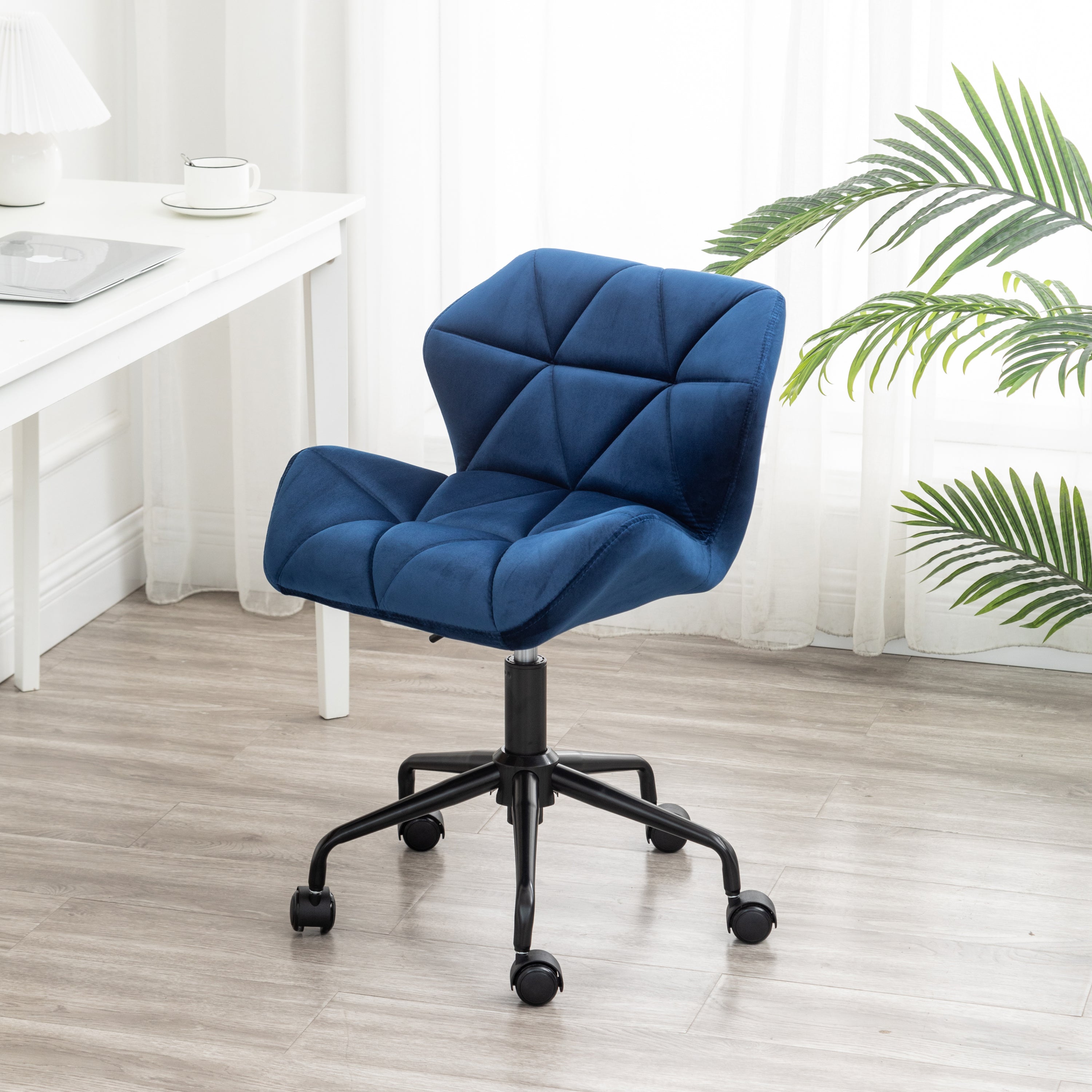 Eldon Blue Diamond Tufted Swivel Office Chair