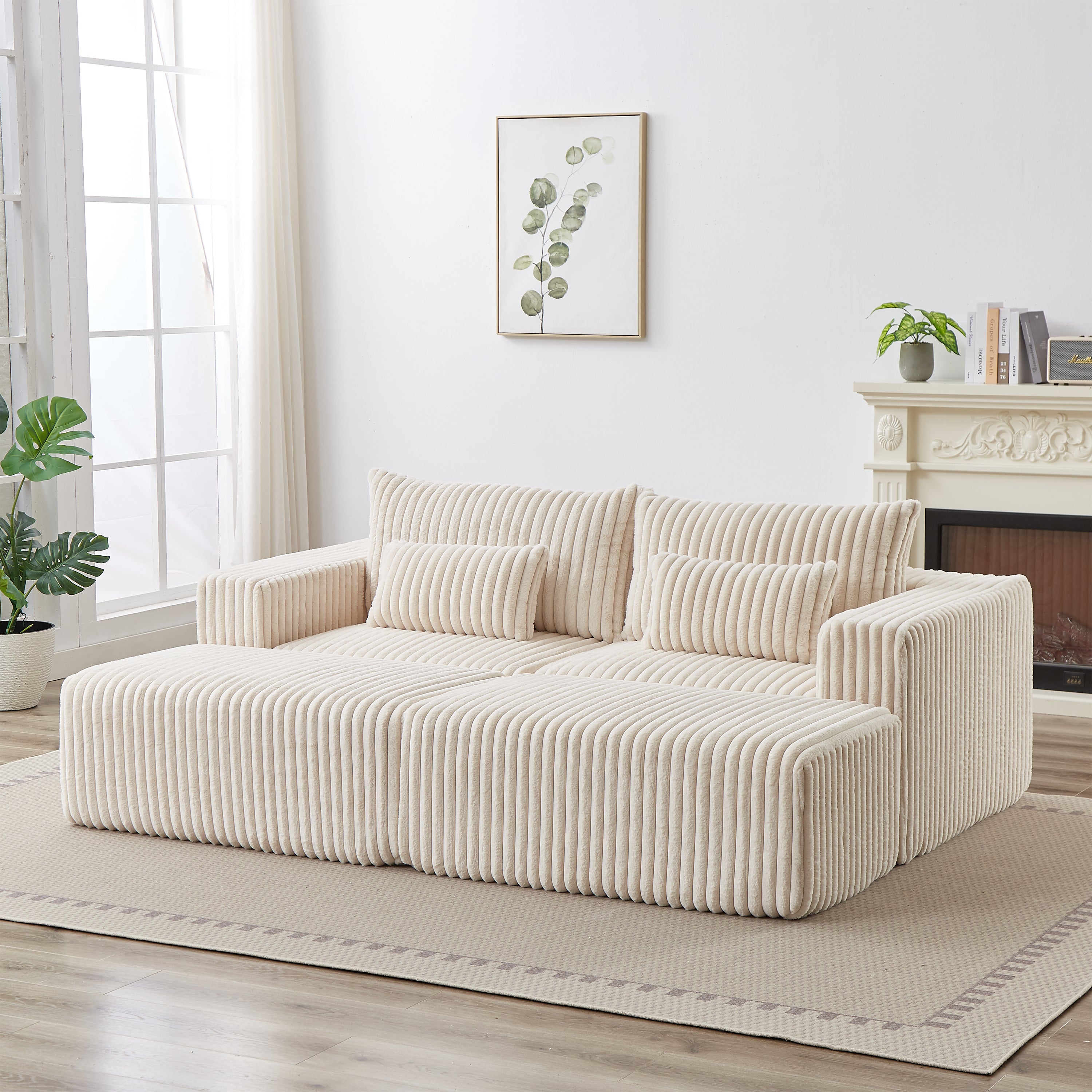 Cloud Plush Oversized Sectional Chaise Lounge