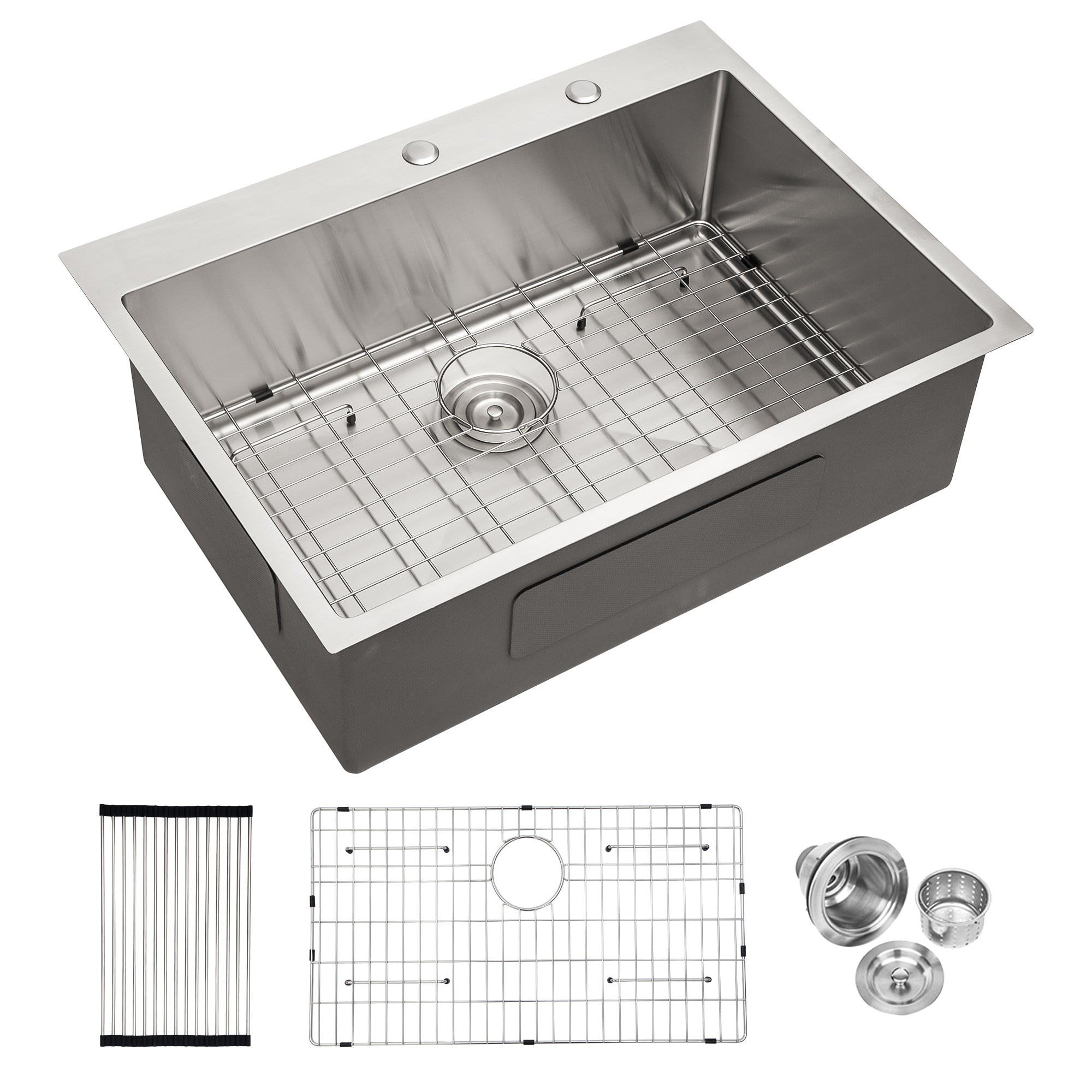 30x22" Stainless Steel Kitchen Sink - 16 Gauge
