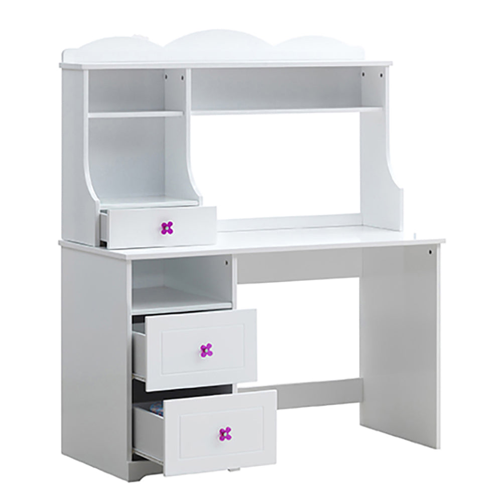 White 2-Drawer Writing Desk | Sleek & Modern