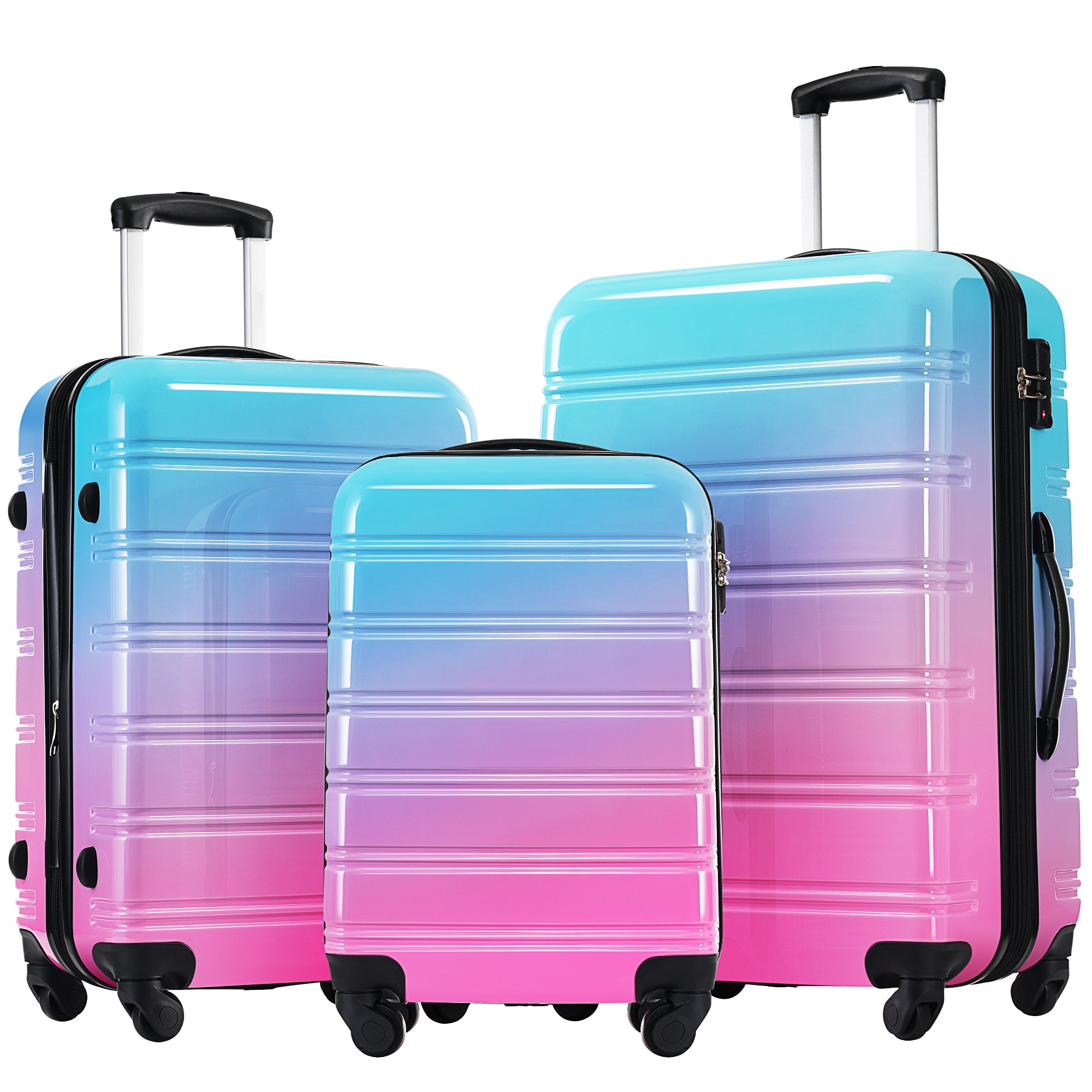 Gradient Hardshell Luggage Set: 20/24/28"