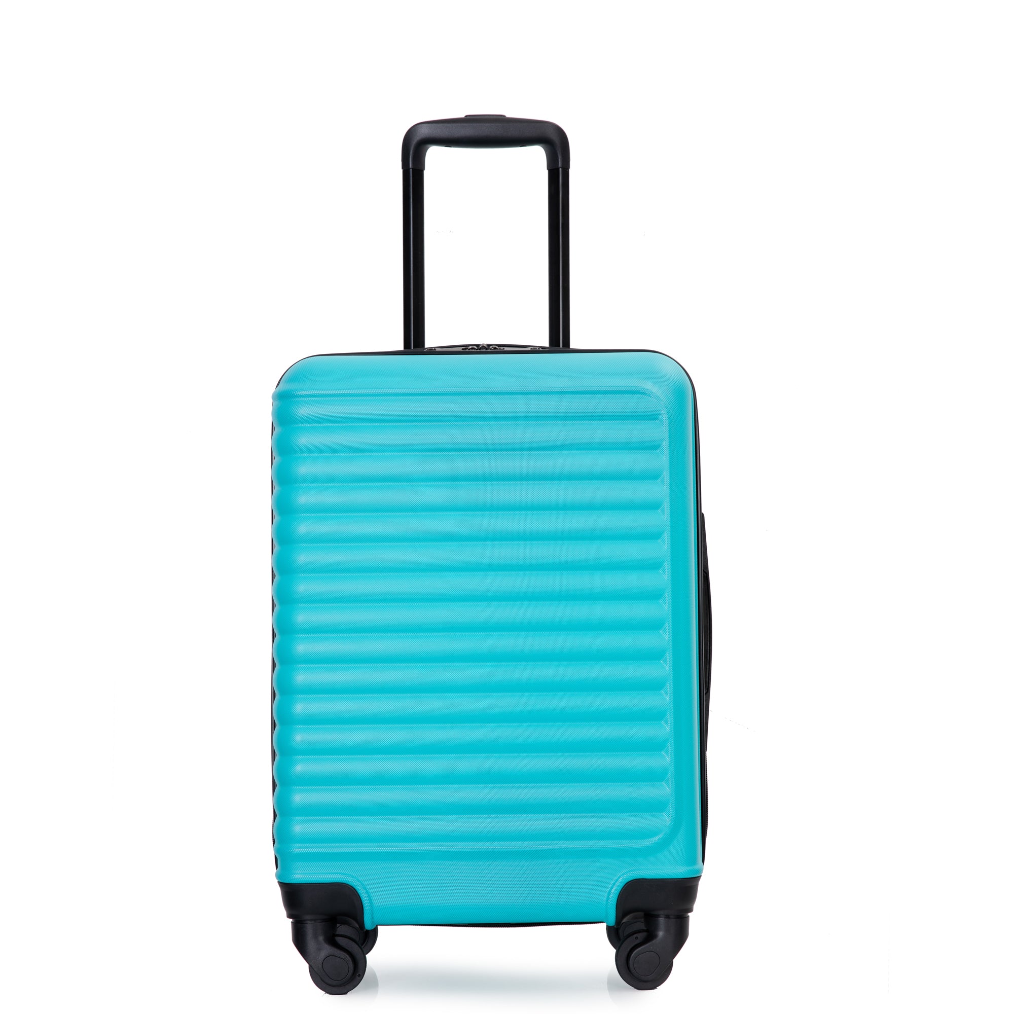 Lightweight Turquoise Carry-On Suitcase, Spinner Wheels