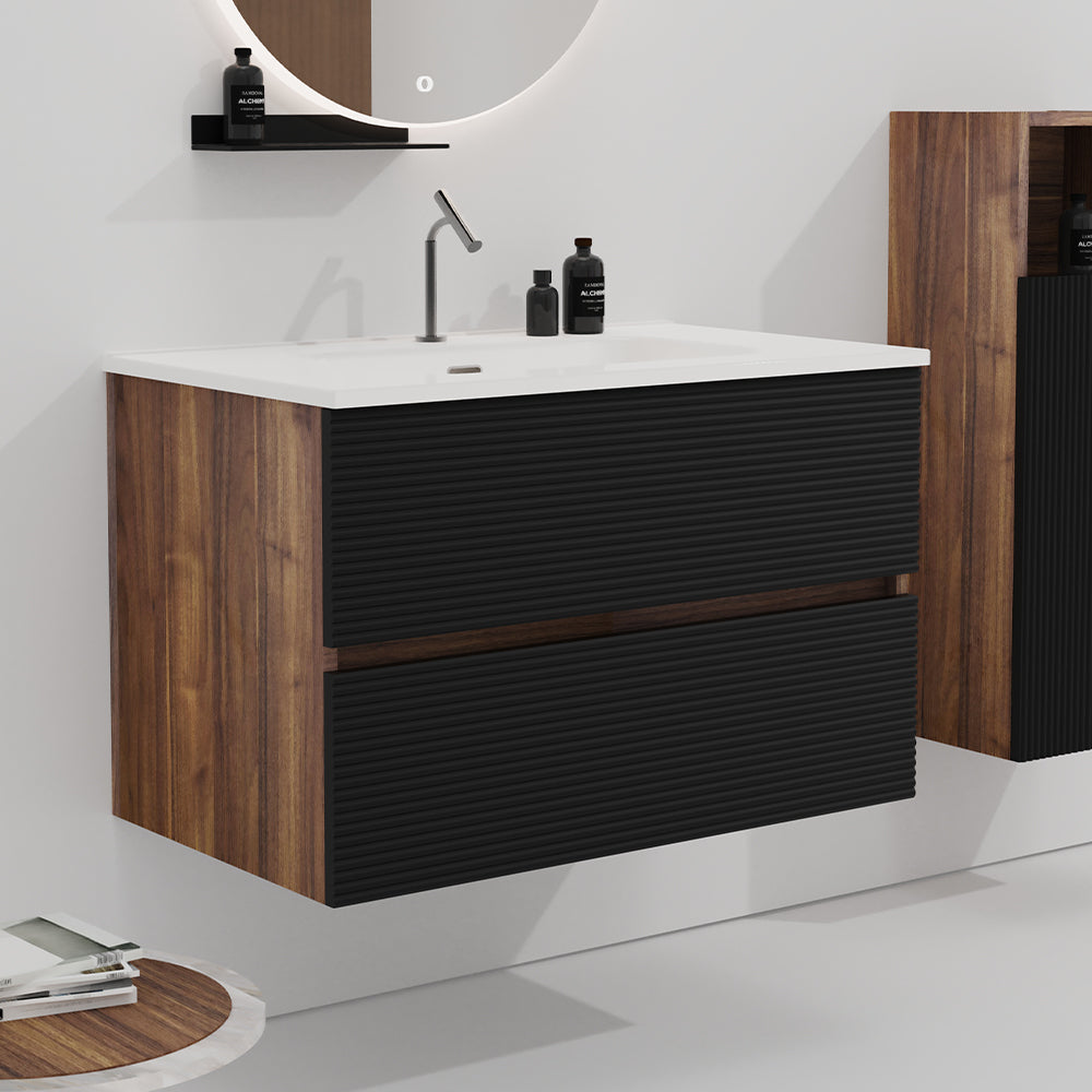 Gloria 30" Black Walnut Bathroom Vanity