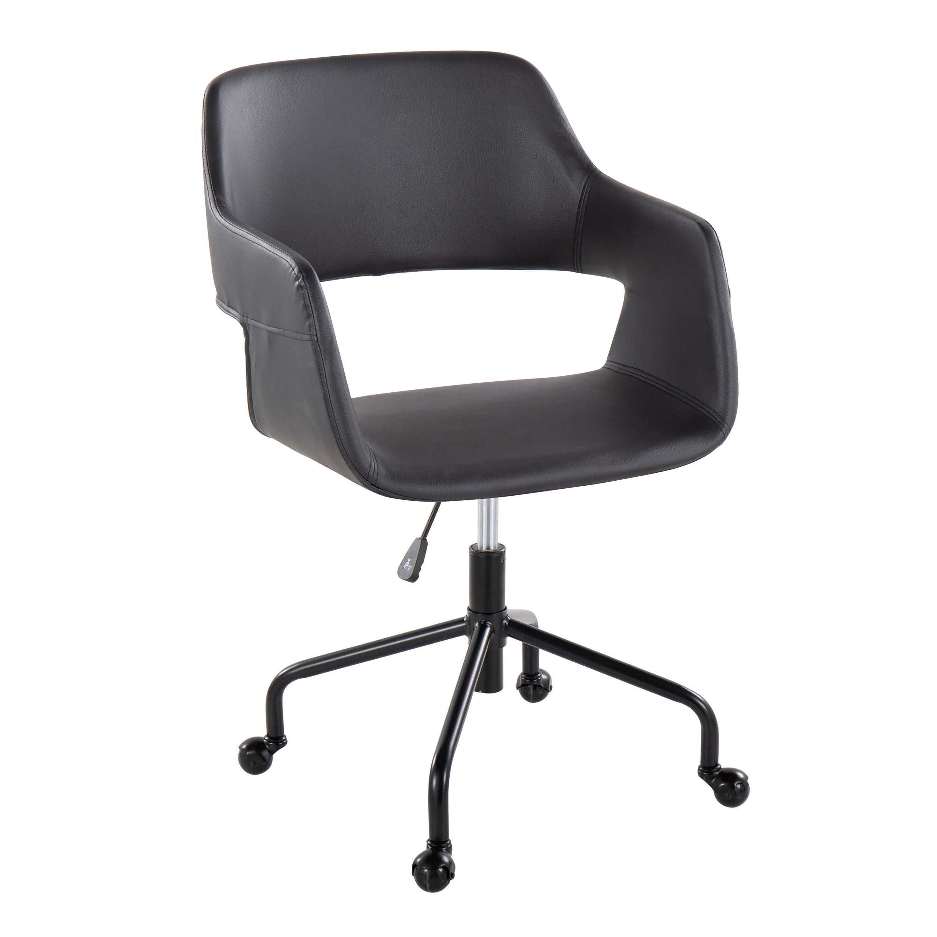 LumiSource Margarite Adjustable Office Chair, Black