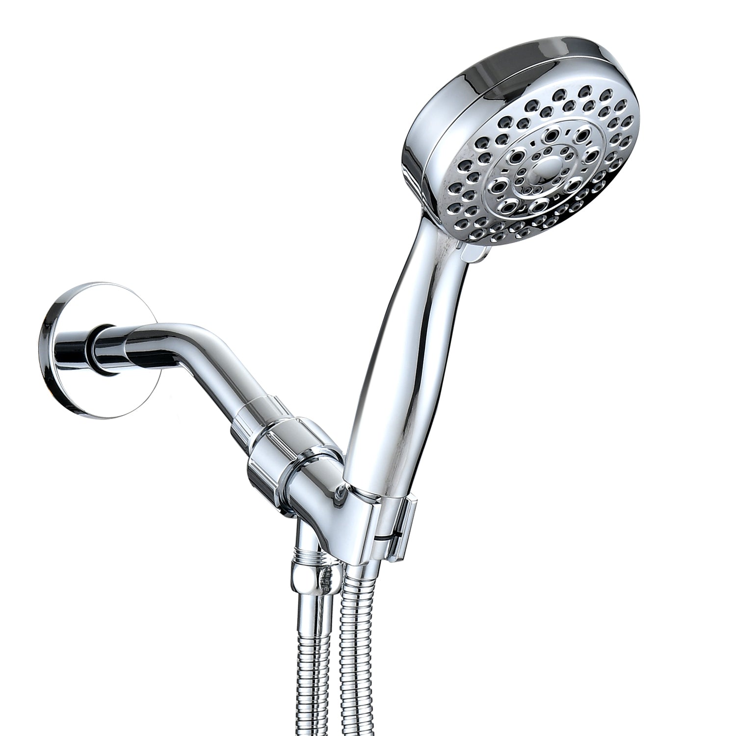 High-Pressure Handheld Shower Head with Hose