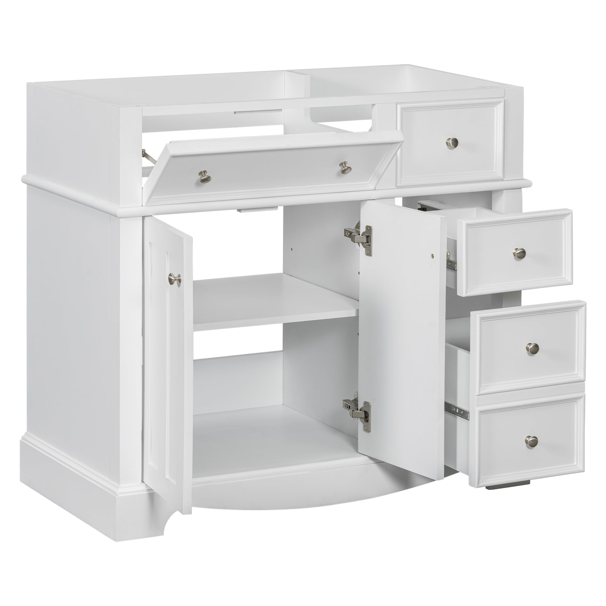 36" Solid Wood Bathroom Vanity w/ 3 Drawers