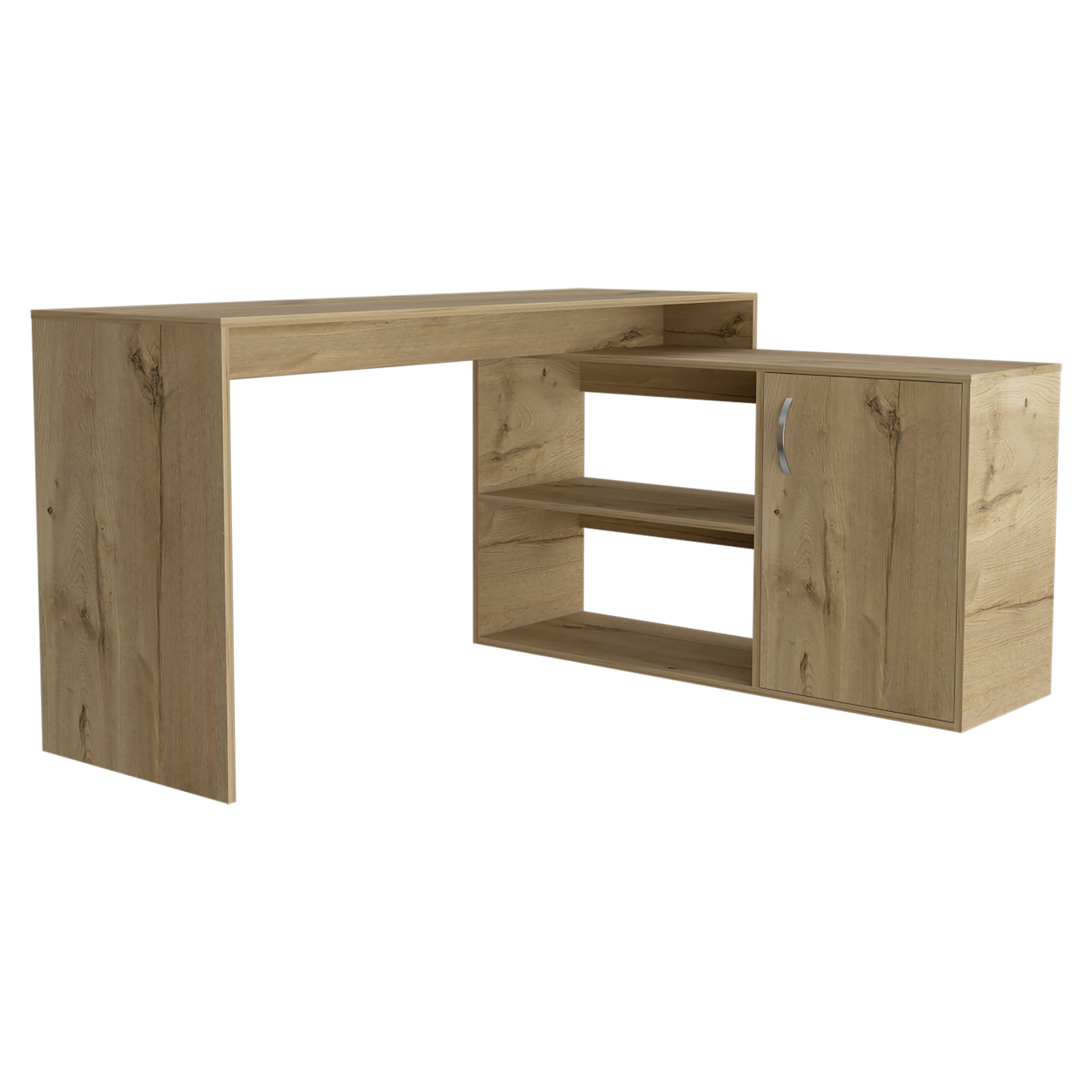 L-Shaped Desk Desti, Light Oak Office Desk