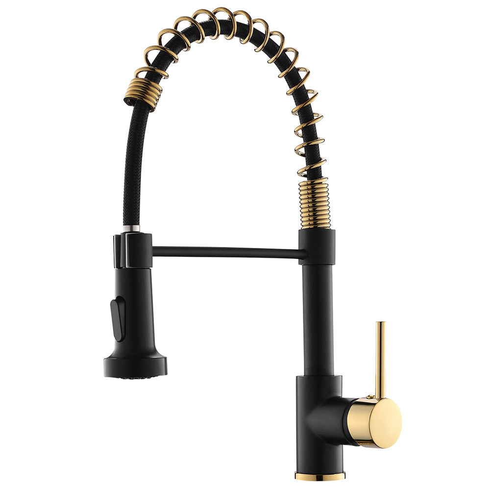 Pull-Down Kitchen Faucet: Single Handle, Commercial Grade