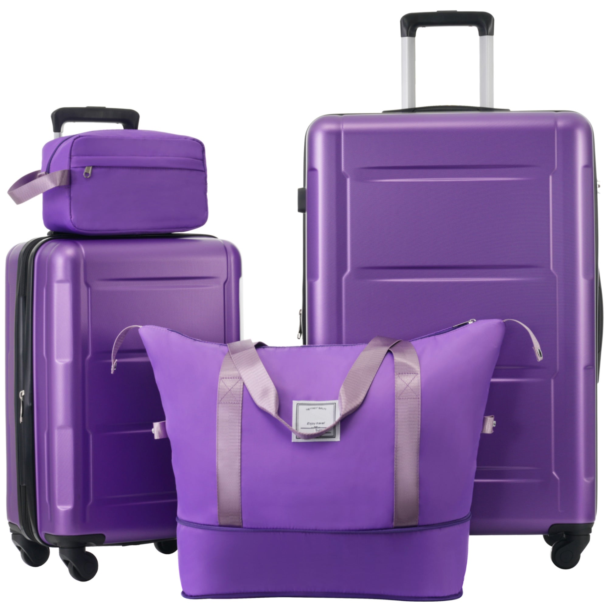 Lightweight Expandable Luggage Set w/ TSA Lock