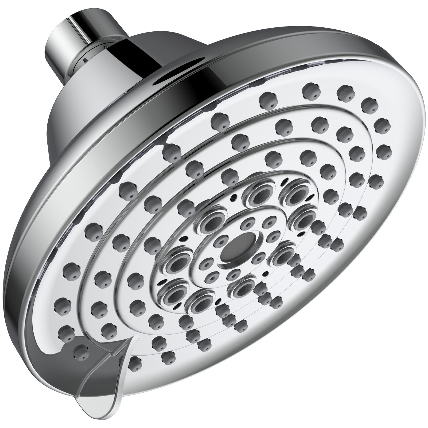 High Pressure Shower Head: 6 Spray Settings