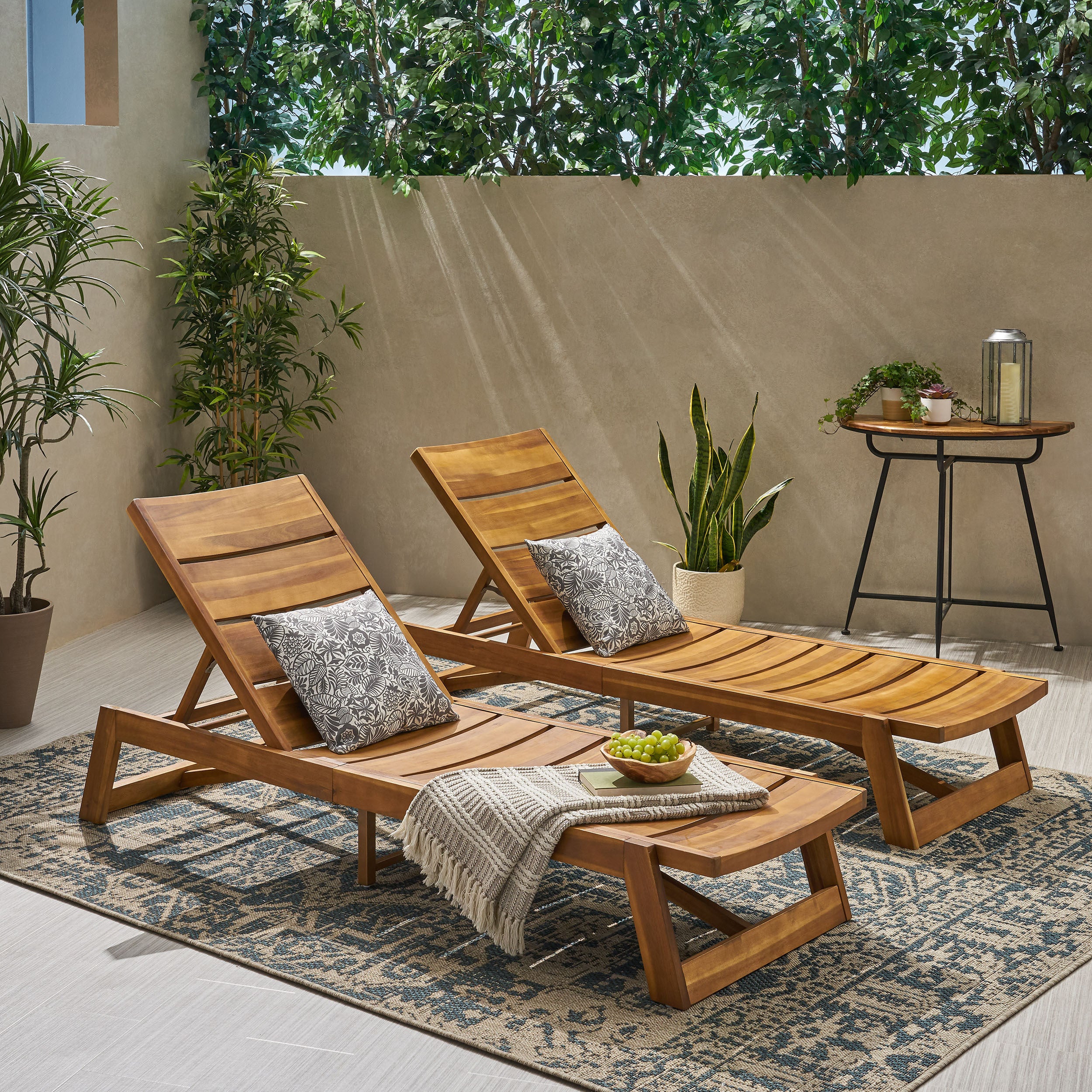 Maki Chaise Lounge Set (2-Pack) Outdoor Patio Furniture