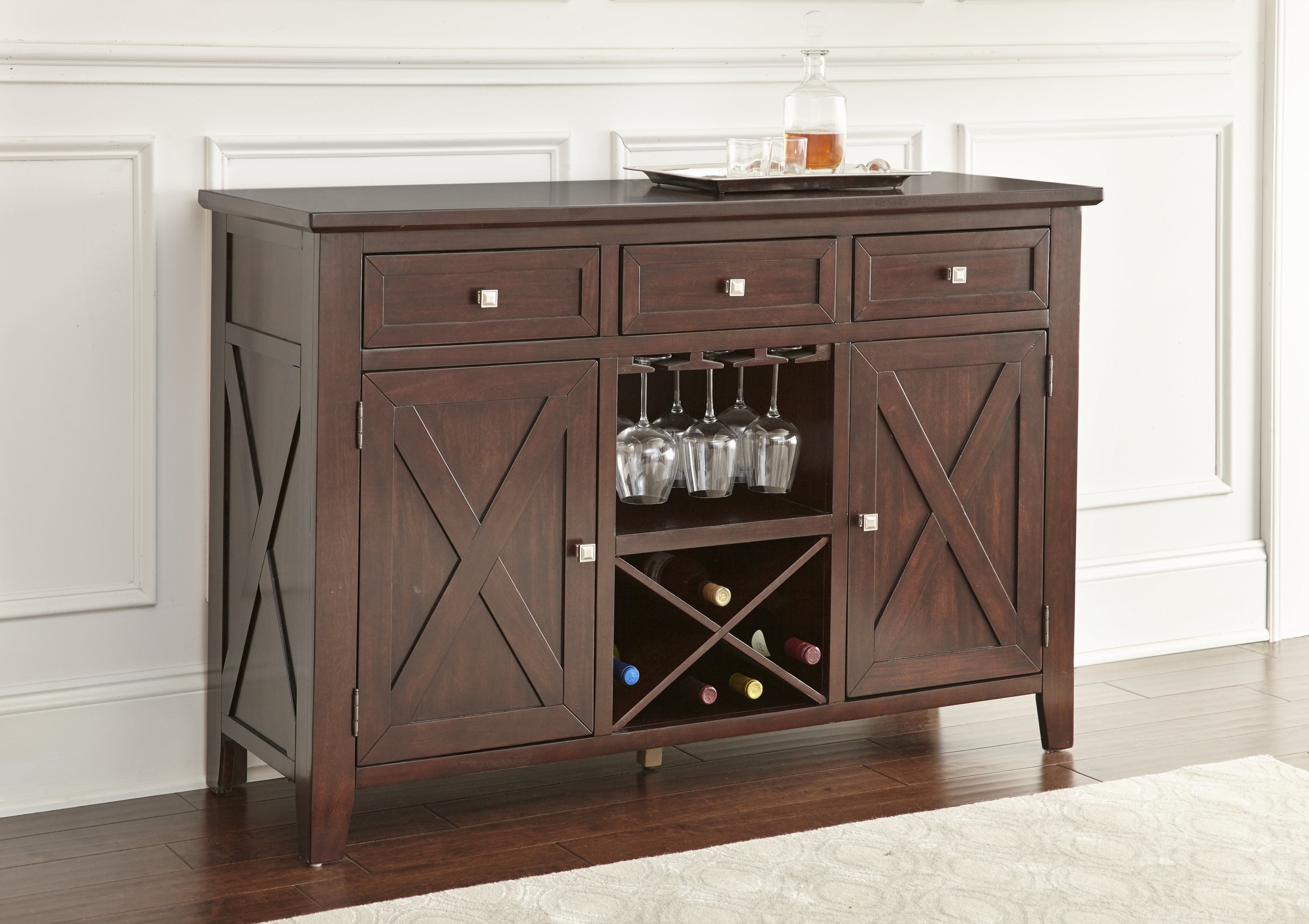 Adrian Server, Dark Brown Patio Furniture