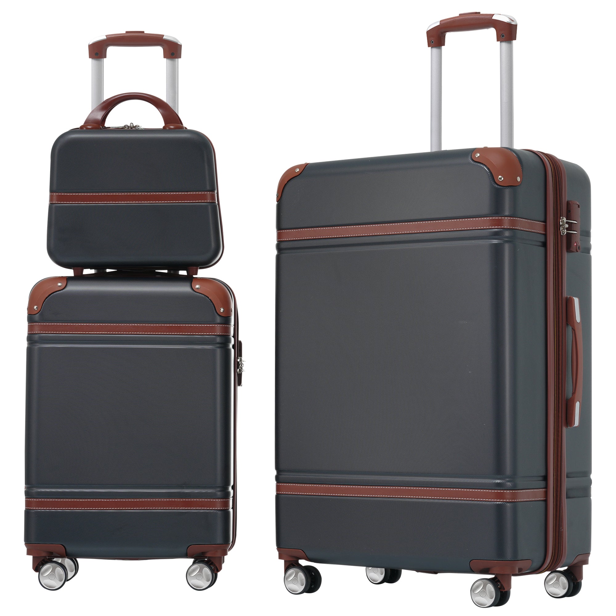 Lightweight Hardshell Luggage Set (3pc) w/TSA Lock