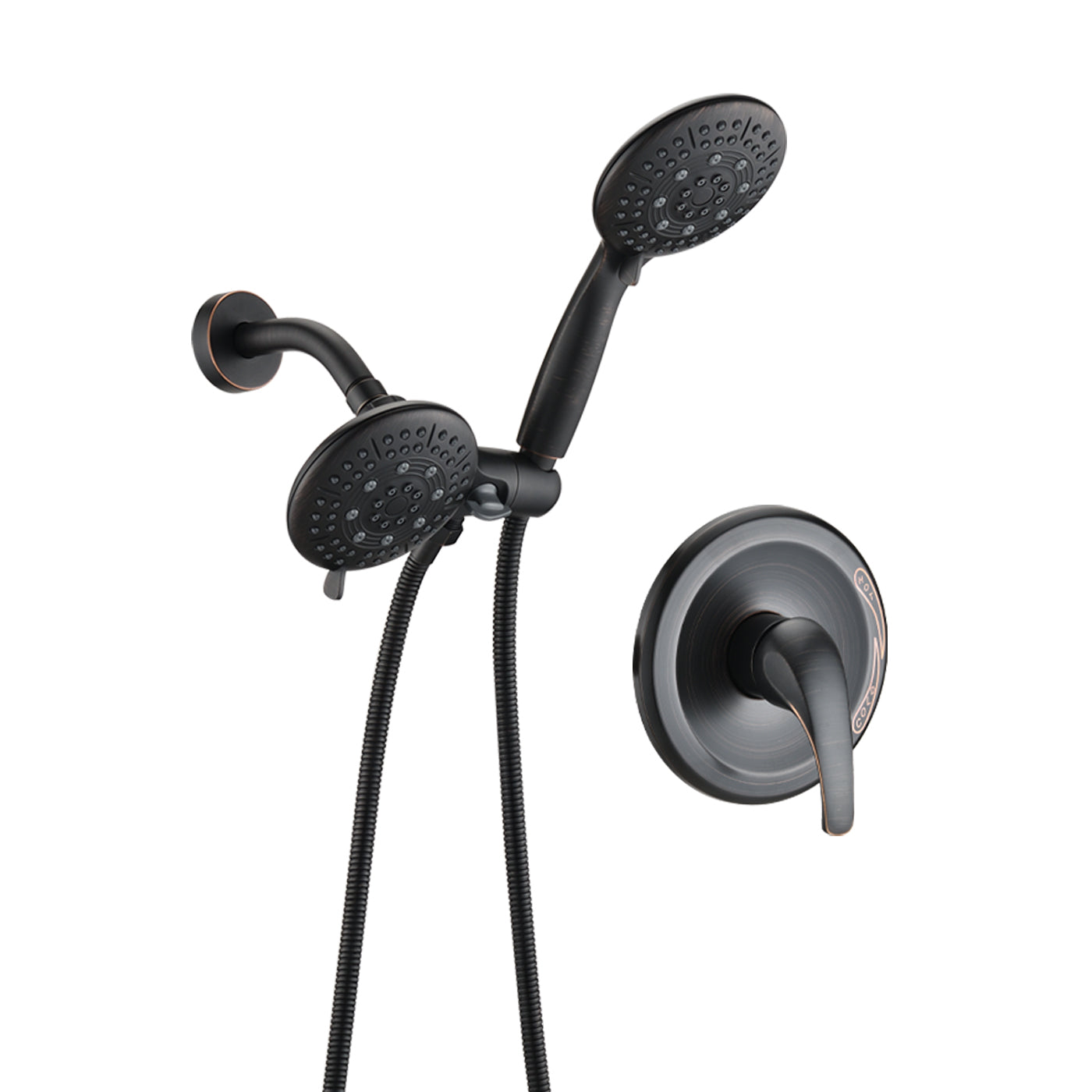 Luxury 6-Function Rain Shower Head with Handheld