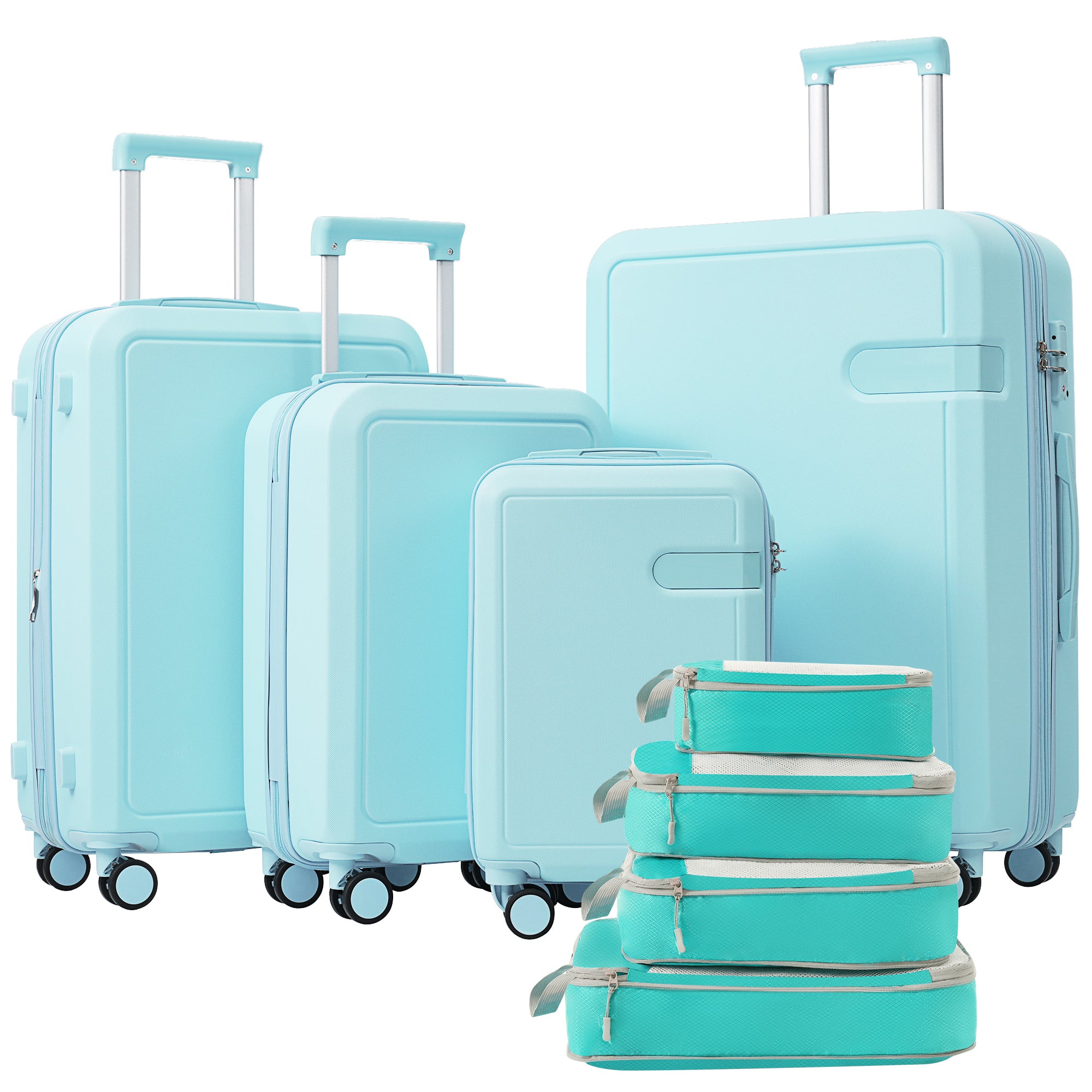 Lightweight 4-Piece Luggage Set w/TSA Lock