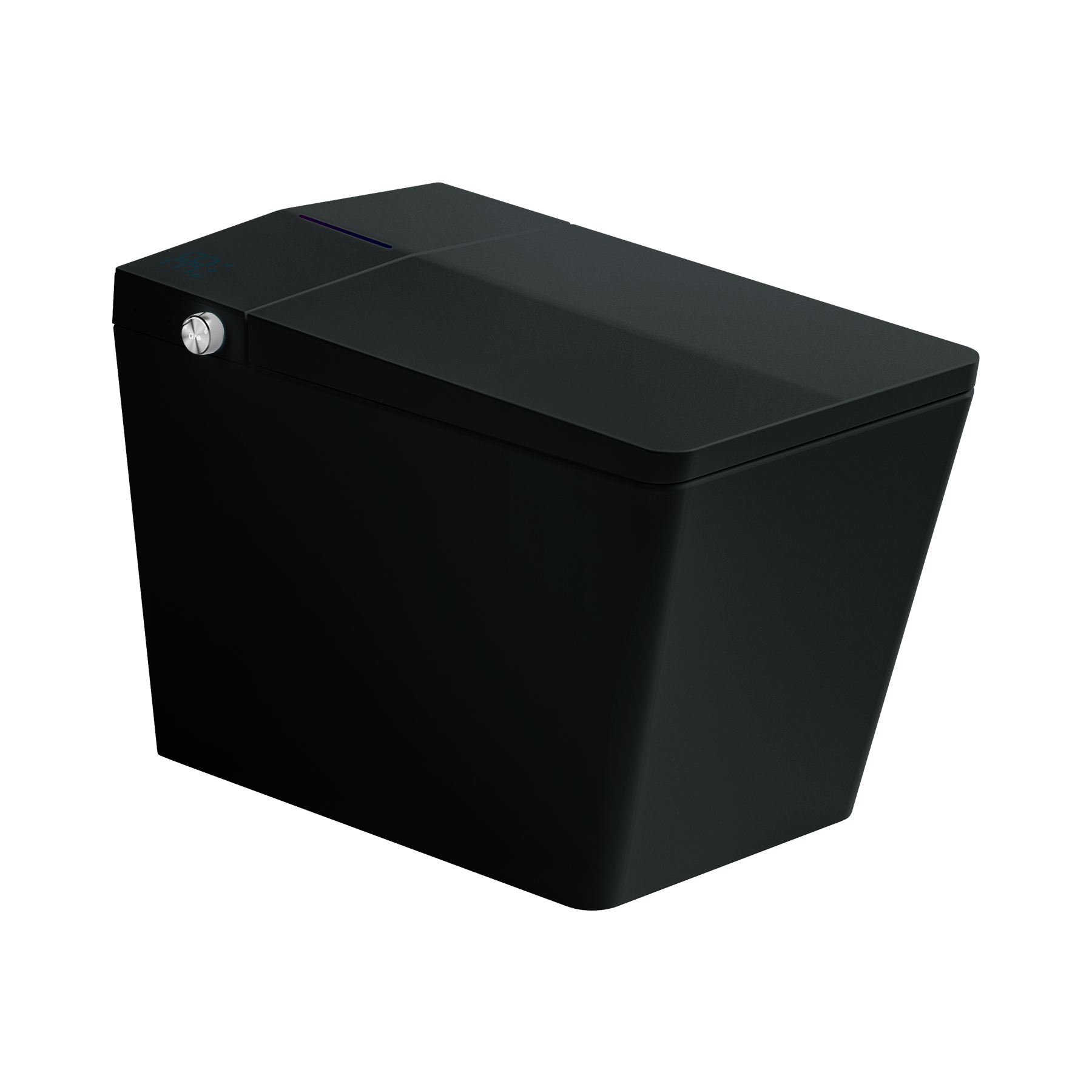 Smart Tankless Bidet Toilet - Black, Remote Control