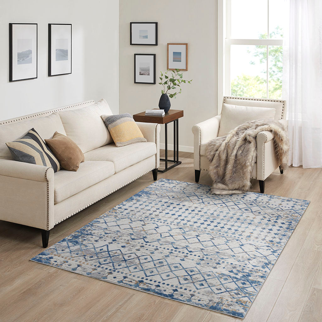 Moroccan Woven Area Rug: Global Style