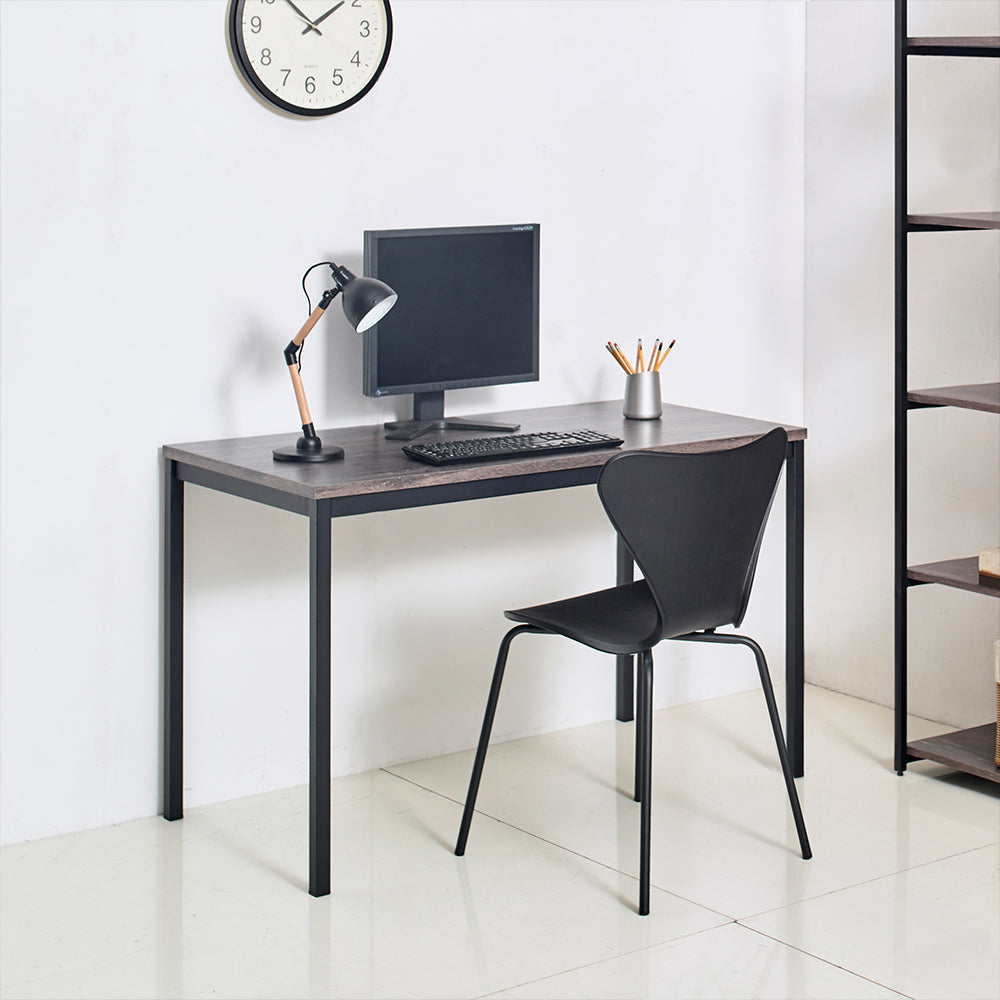 Harry Wood & Metal Computer Desk - Black/Gray