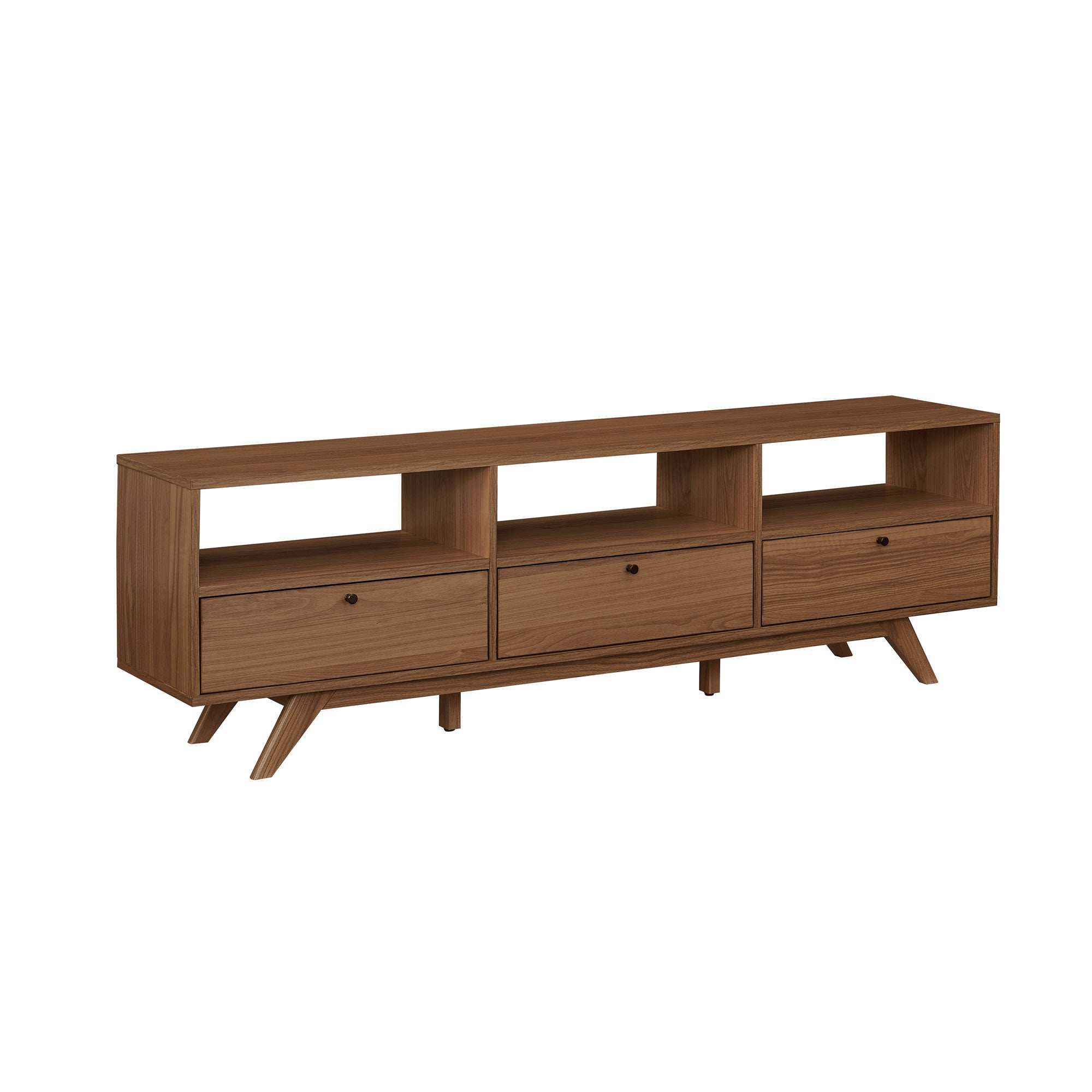 Modern Scandi Low Profile TV Stand (Mocha, 80")