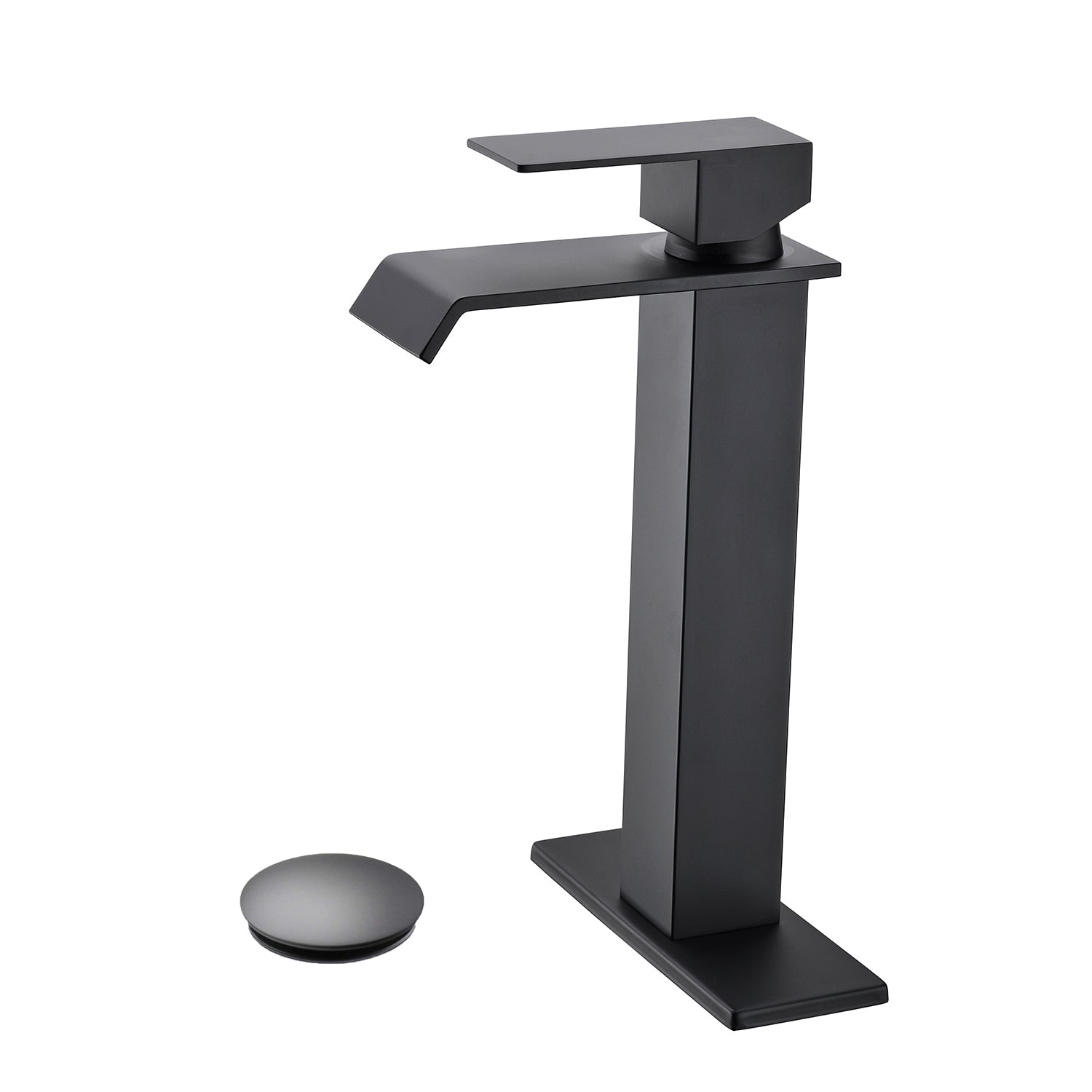 Single Handle Waterfall Bathroom Faucet (Pop-Up Drain)