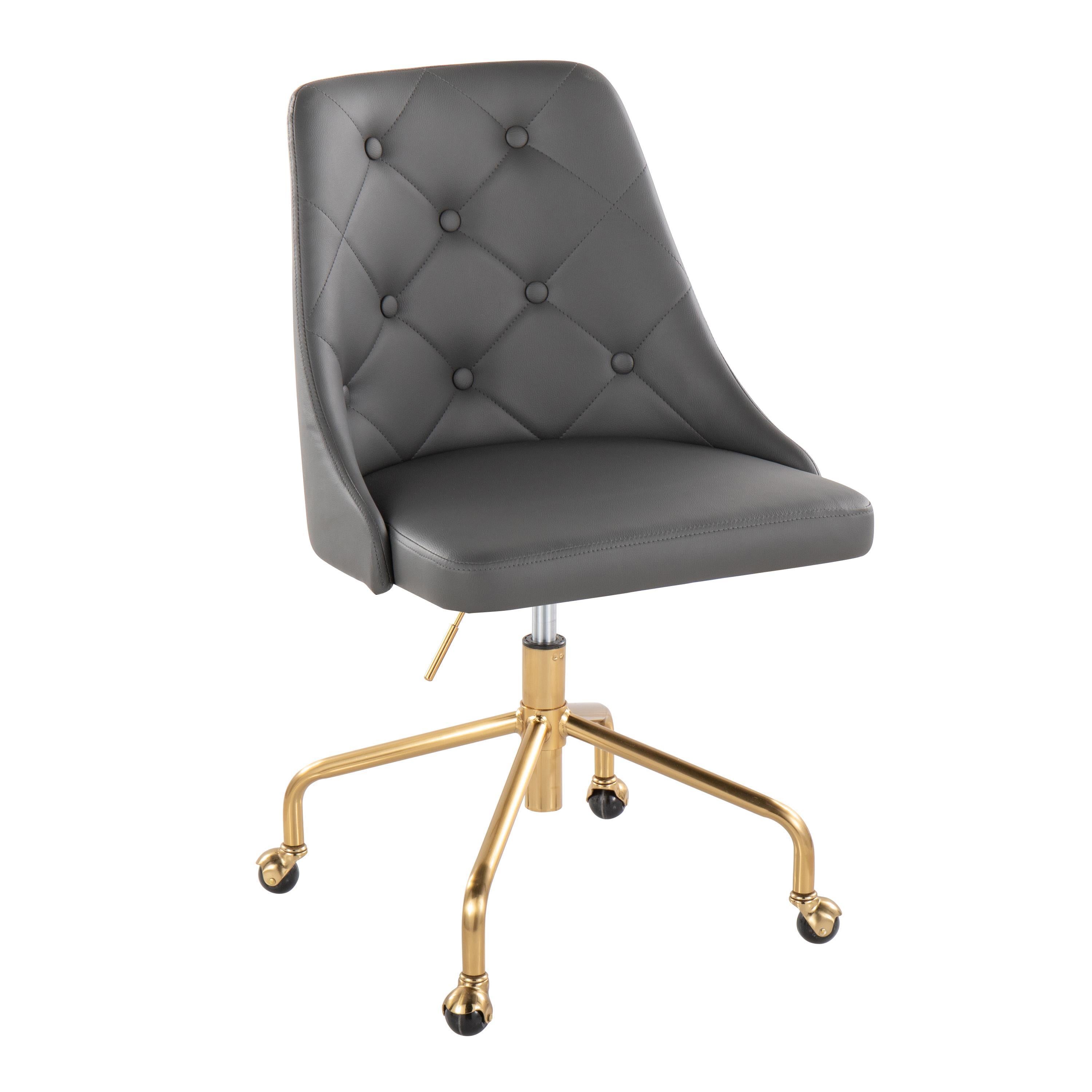 Gold & Grey Adjustable Office Chair | LumiSource