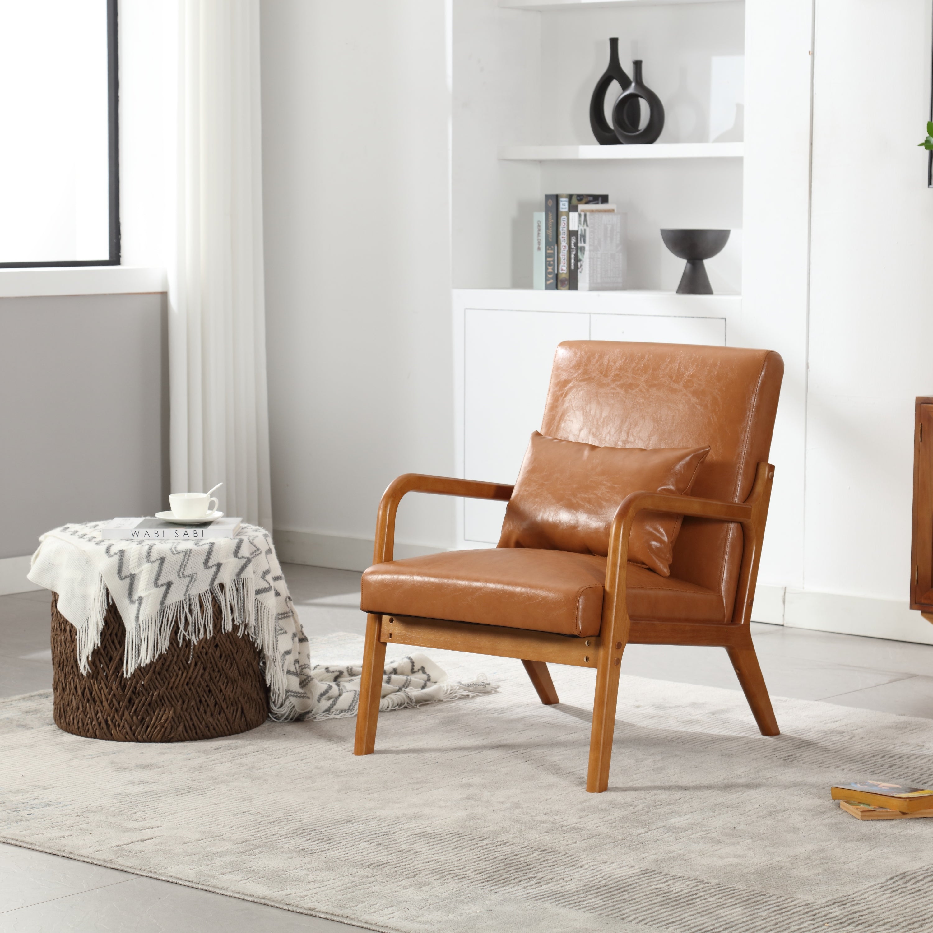 Accent Chair: Modern Wood Lounge Chair