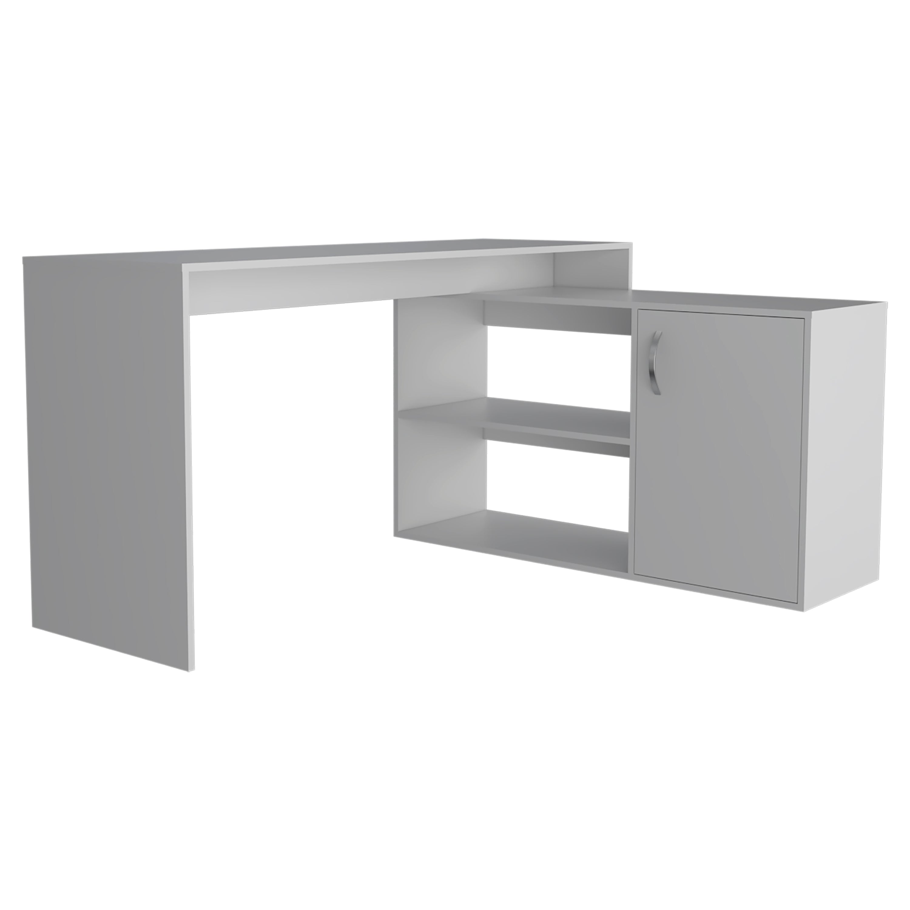 L-Shaped Desk Desti, White Office Desk