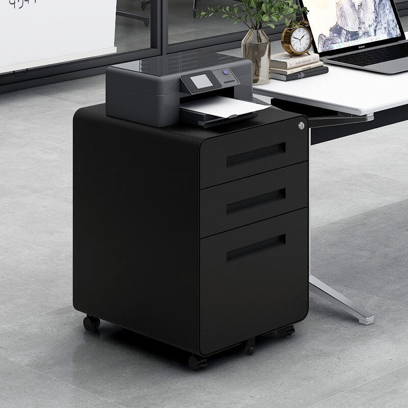 Mobile File Cabinet: Under Desk Storage, Black