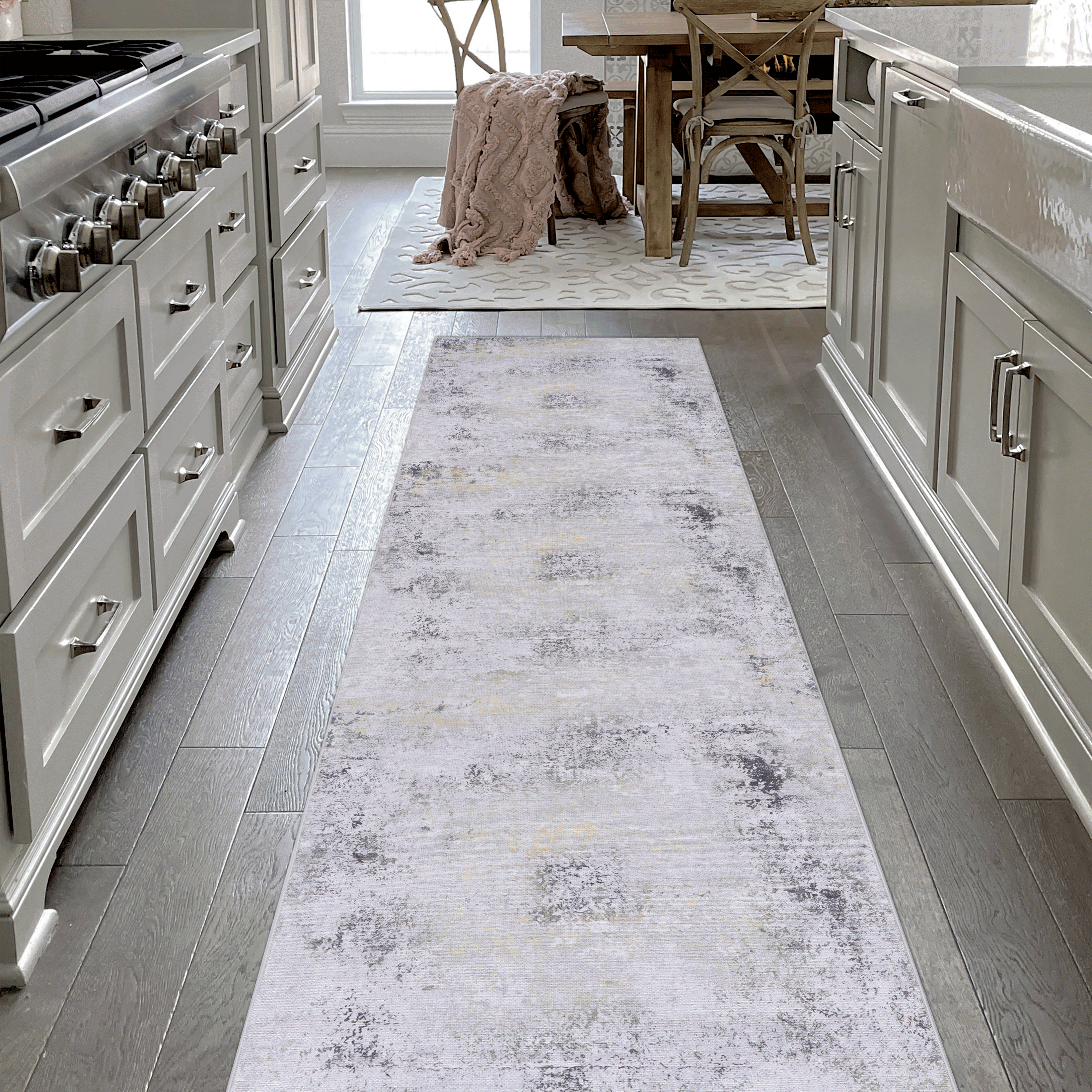 Washable Area Rug, Non-Slip, Pet-Friendly (2'6x10')