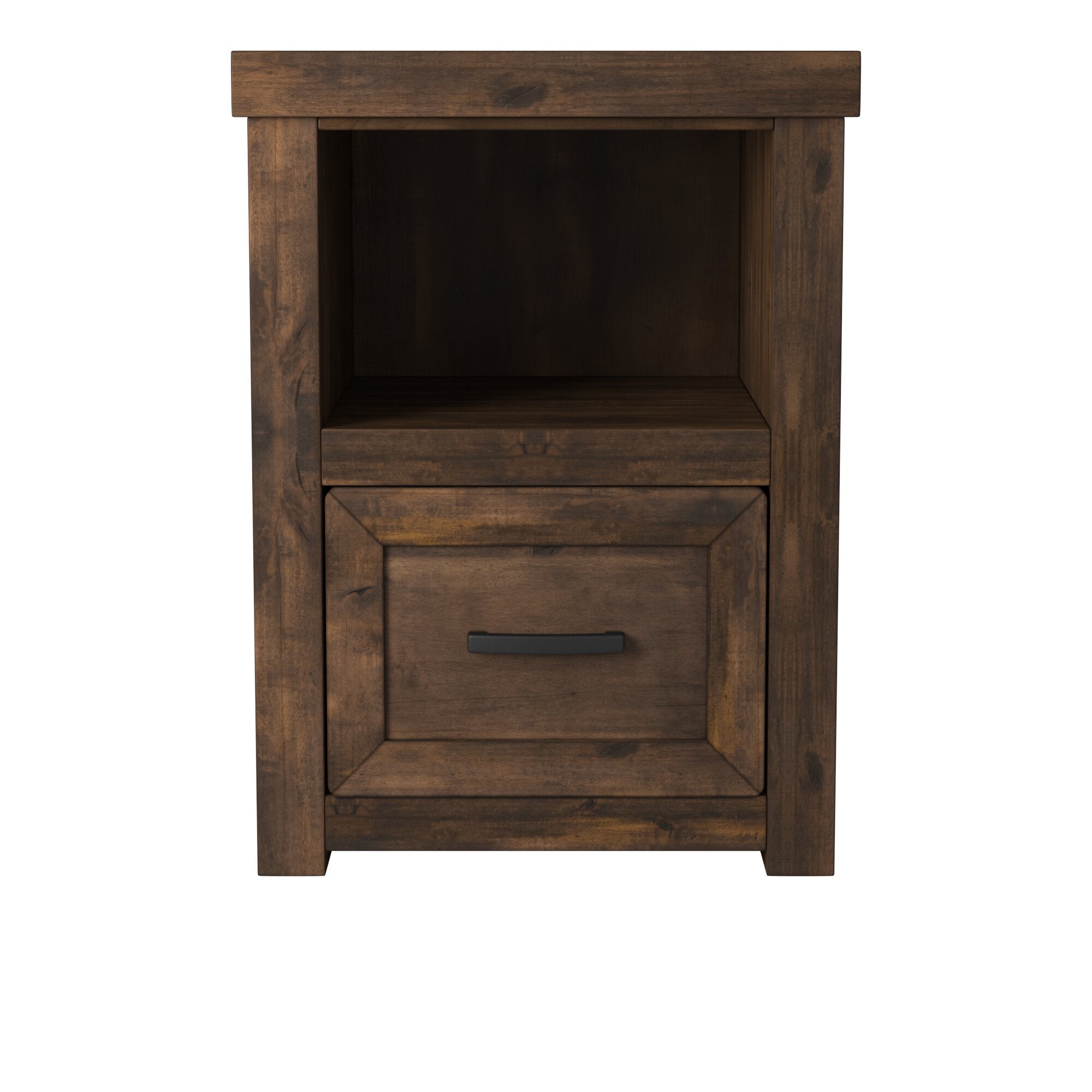 22" One-Drawer File Cabinet, Whiskey Finish