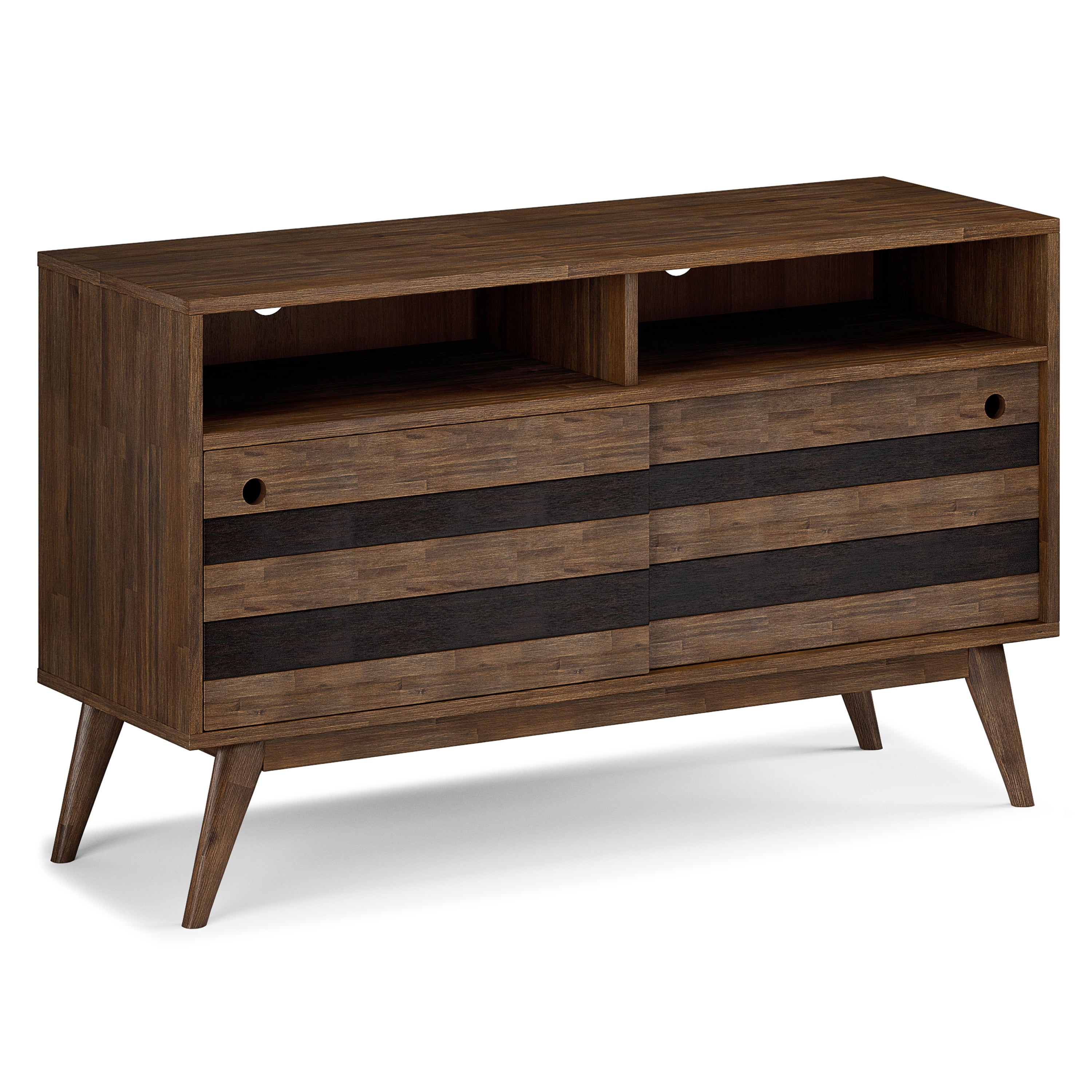 Clarkson TV Stand - Rustic Natural Aged Brown