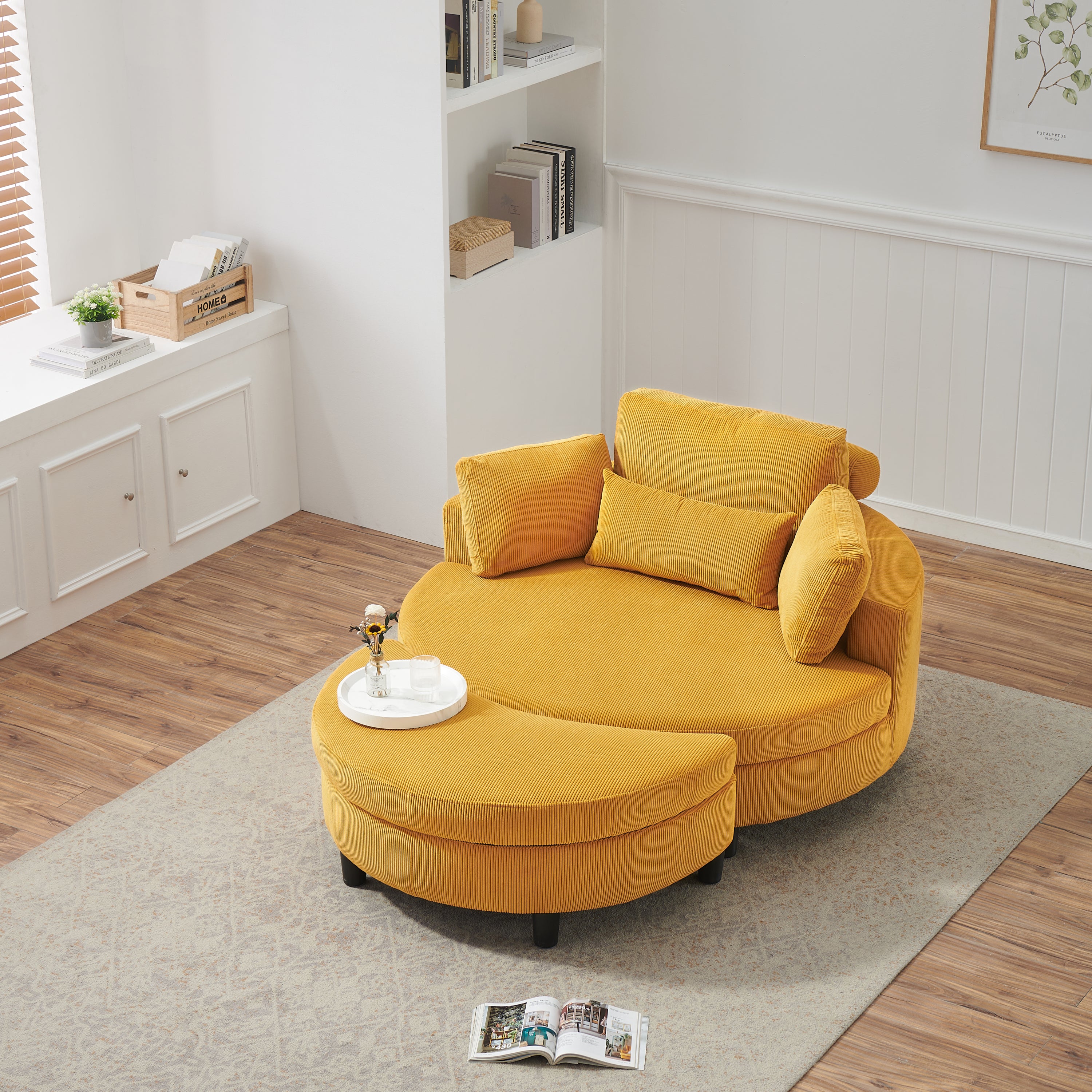 Beige Corduroy Sofa: Perfect for Small Spaces