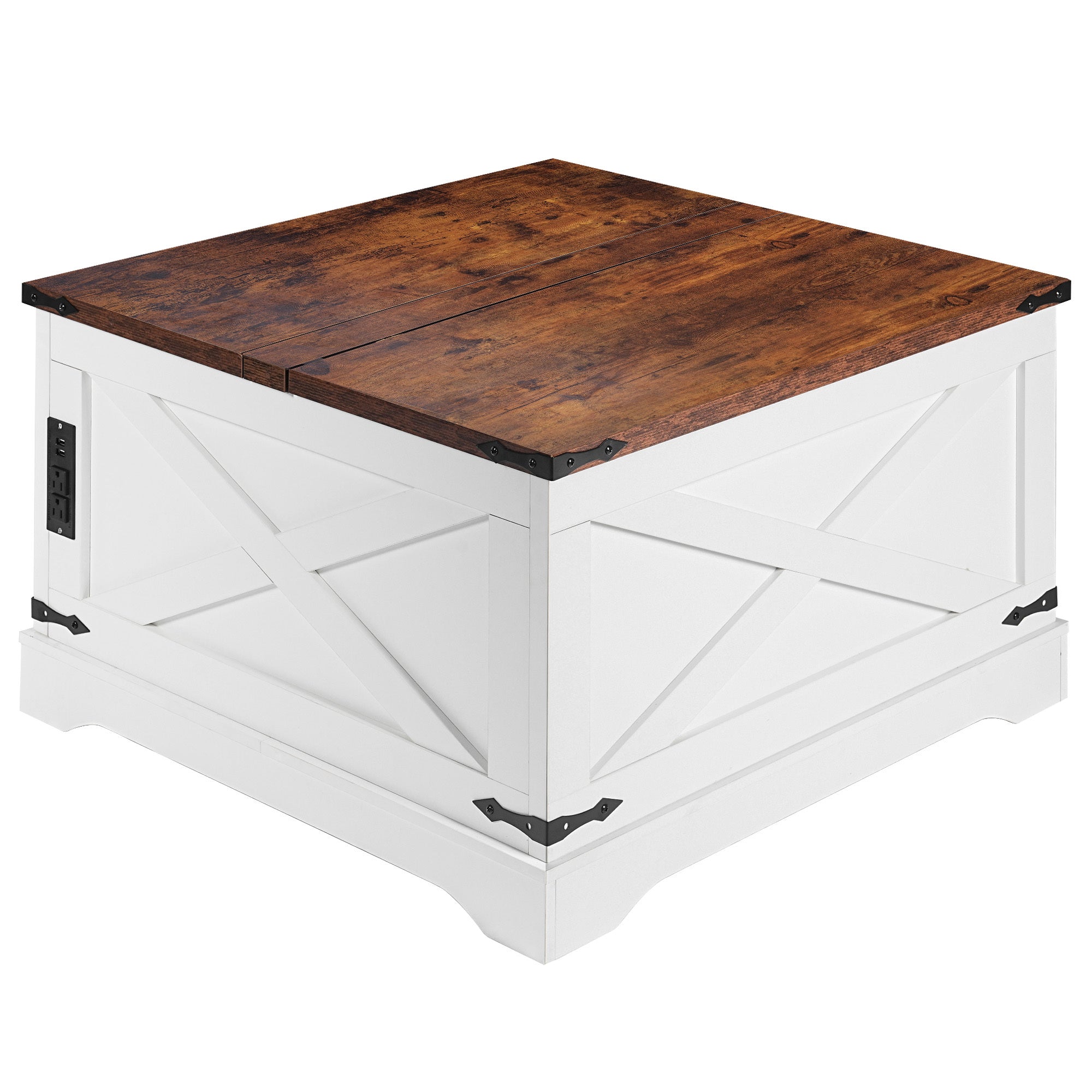 Modern Lifting Coffee Table | Dining & Living Room Table | White