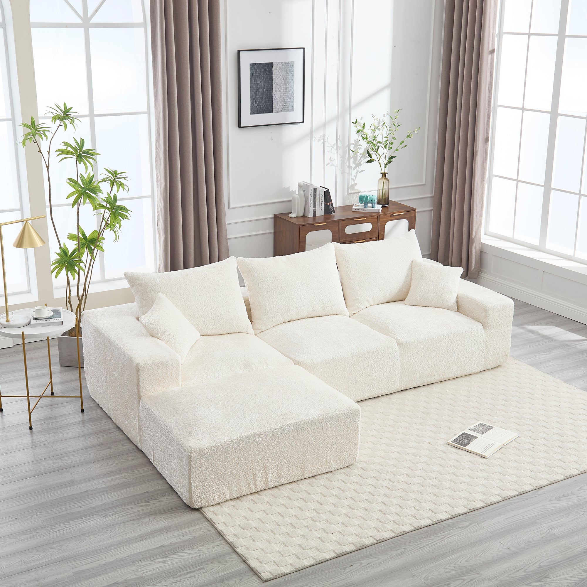 Luxury L-Shaped Sofa: Comfort, Style & Easy Setup